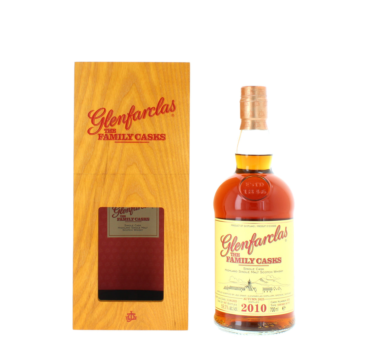 Glenfarclas 15 Year Old 2010 The Family Cask Highand Single Malt - 70cl 59.2%