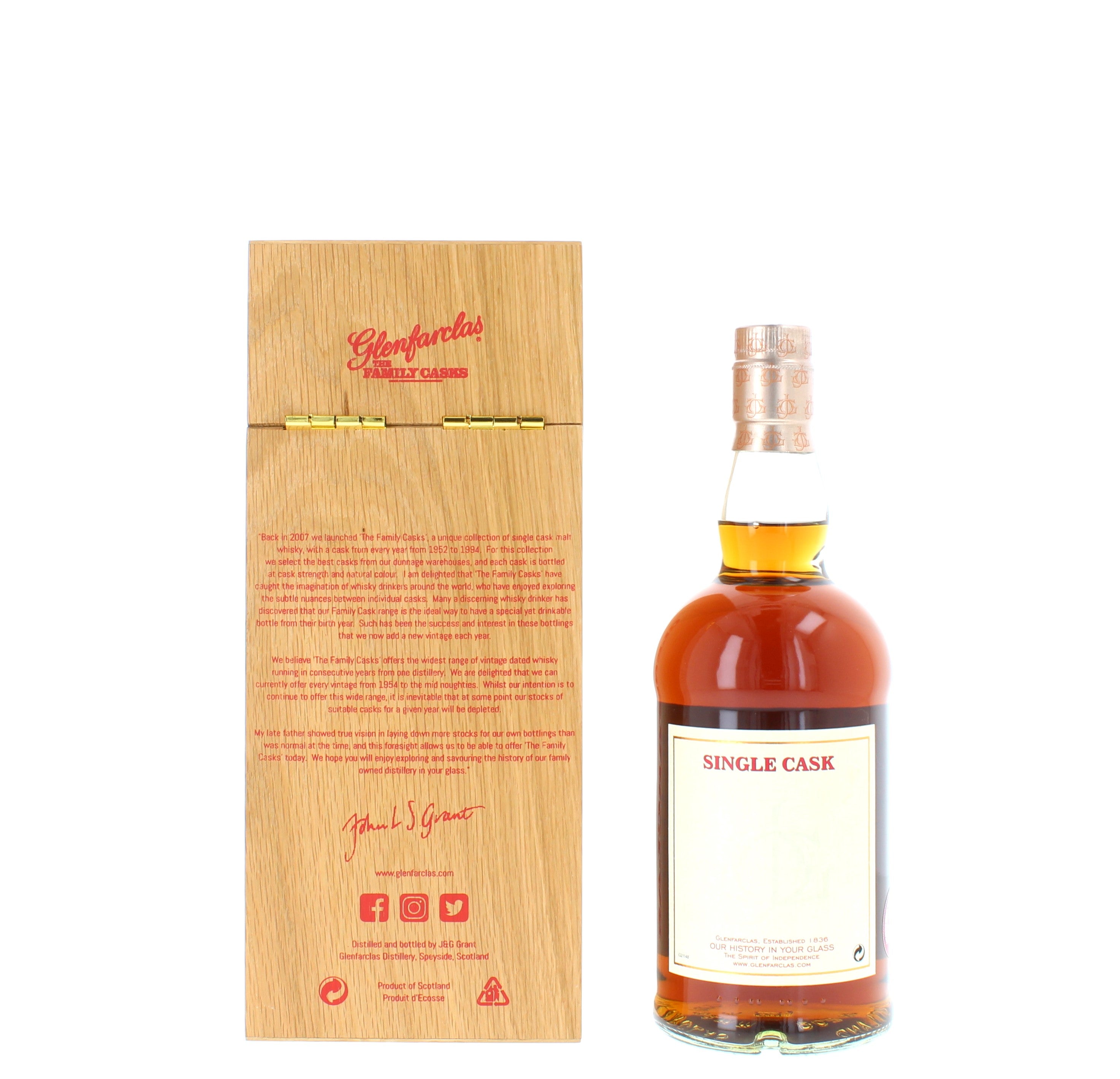 Glenfarclas 35 Year Old 1986 Single Cask 3448 Family Cask Single