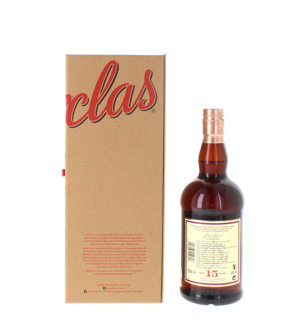 Glenfarclas 15 Year Old Single Malt Scotch Whisky Gift Pack - 80cl 46%