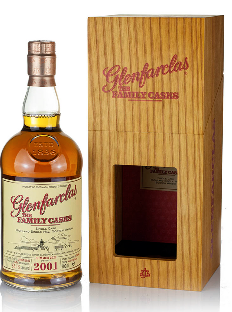 Glenfarclas 2001 Family Cask Summer 2022 Cask 3383 Single Malt Scotch Whisky - 70cl 55.1%