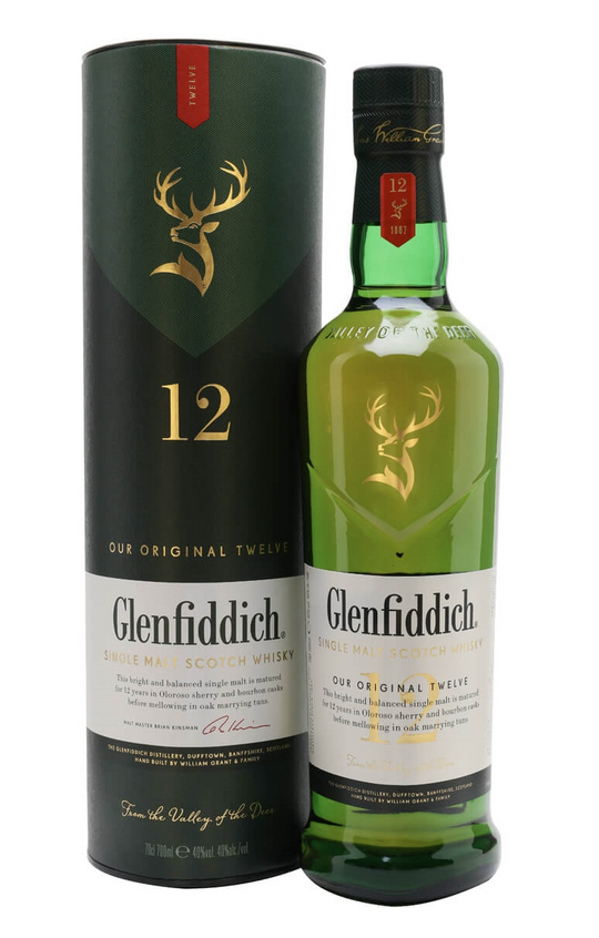 Glenfiddich 12 Single Malt Scotch Whisky - 70cl 40%