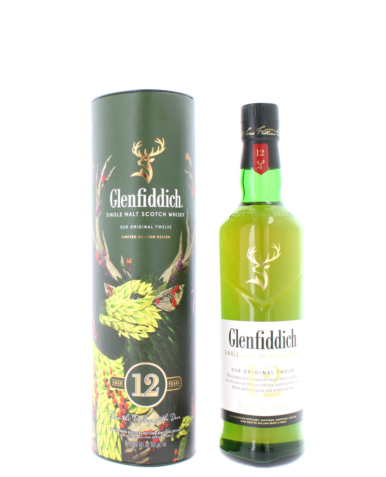 Glenfiddich 12 Single Malt Scotch Whisky - 70cl 40%