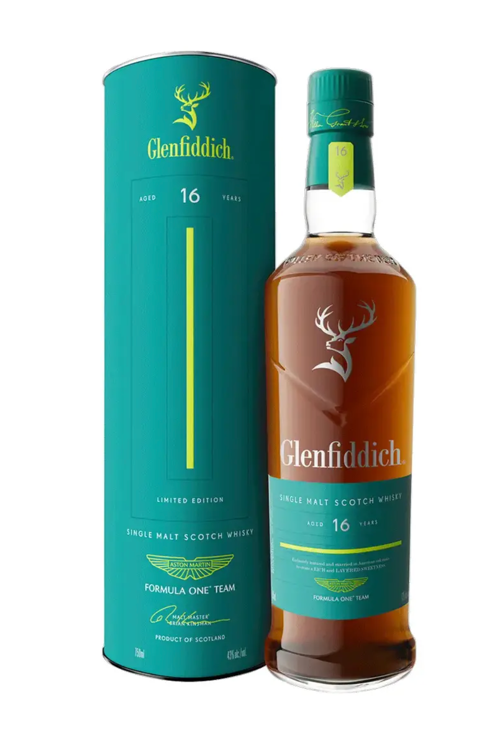 Glenfiddich 16 Year Old Aston Martin Formula 1 Single Malt  - 70cl 43%