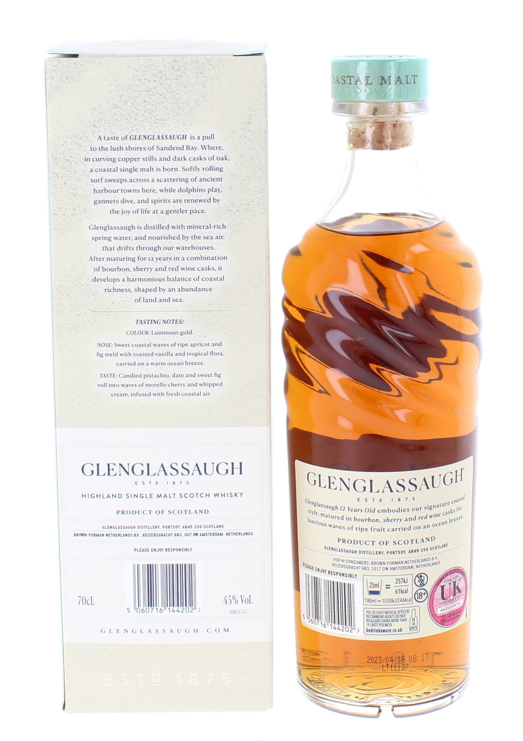 Glenglassaugh 12 Year Old Highland Single Malt Scotch Whisky - 70cl 45%