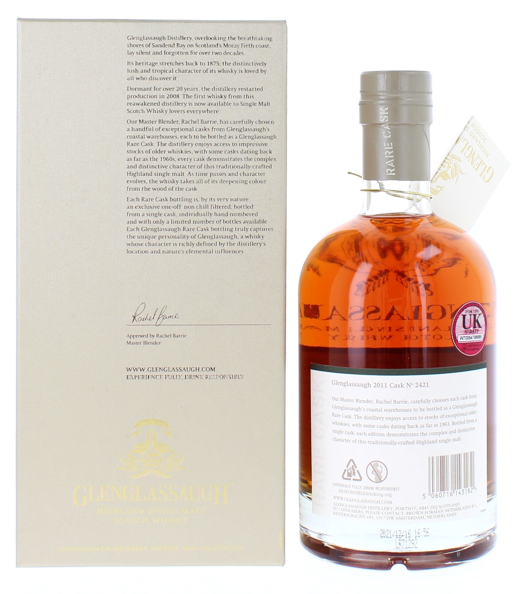 Glenglassaugh 10 Year Old2 011 Rare Cask - 70cl 59.5%