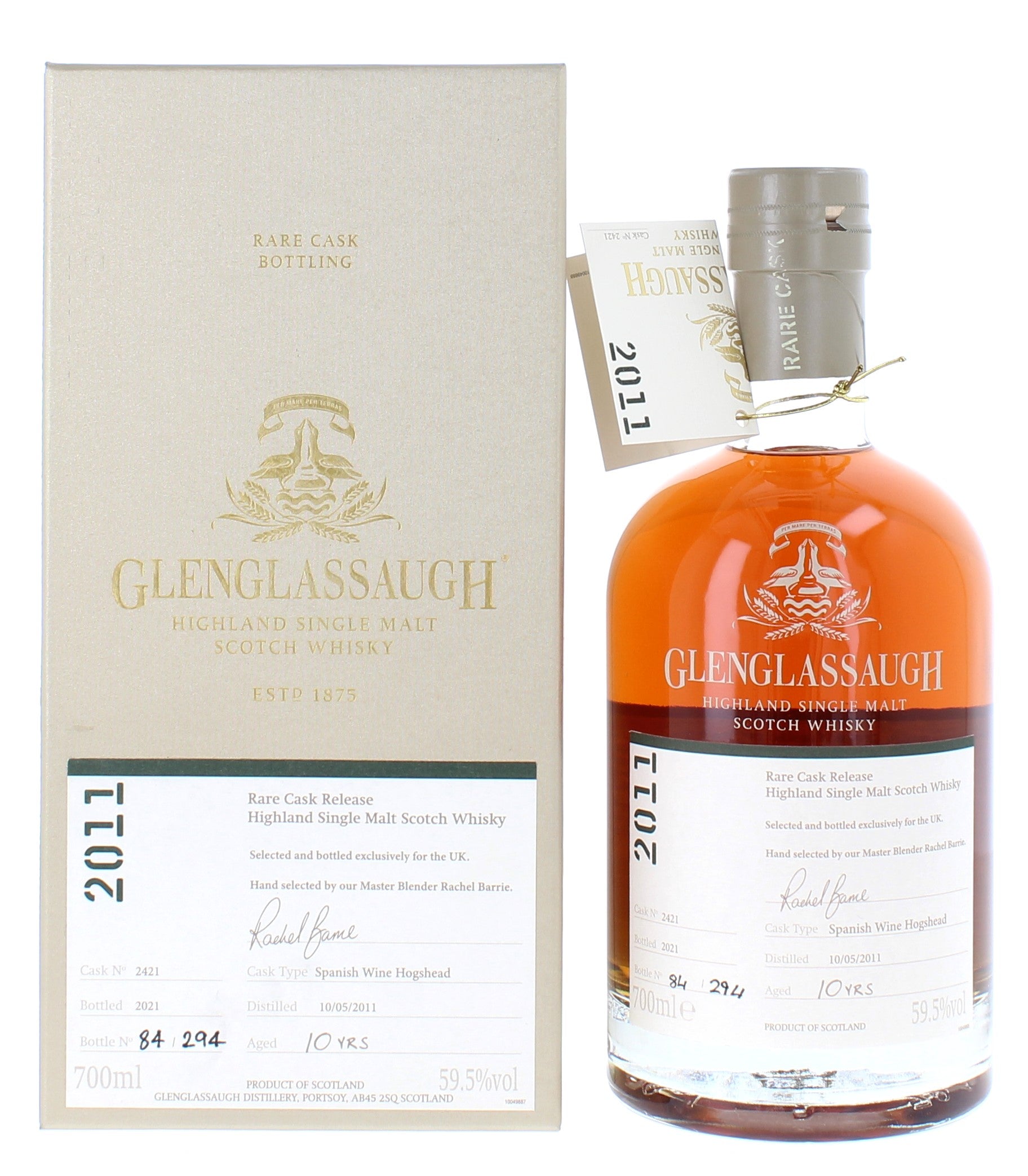 Glenglassaugh 10 Year Old2 011 Rare Cask - 70cl 59.5%