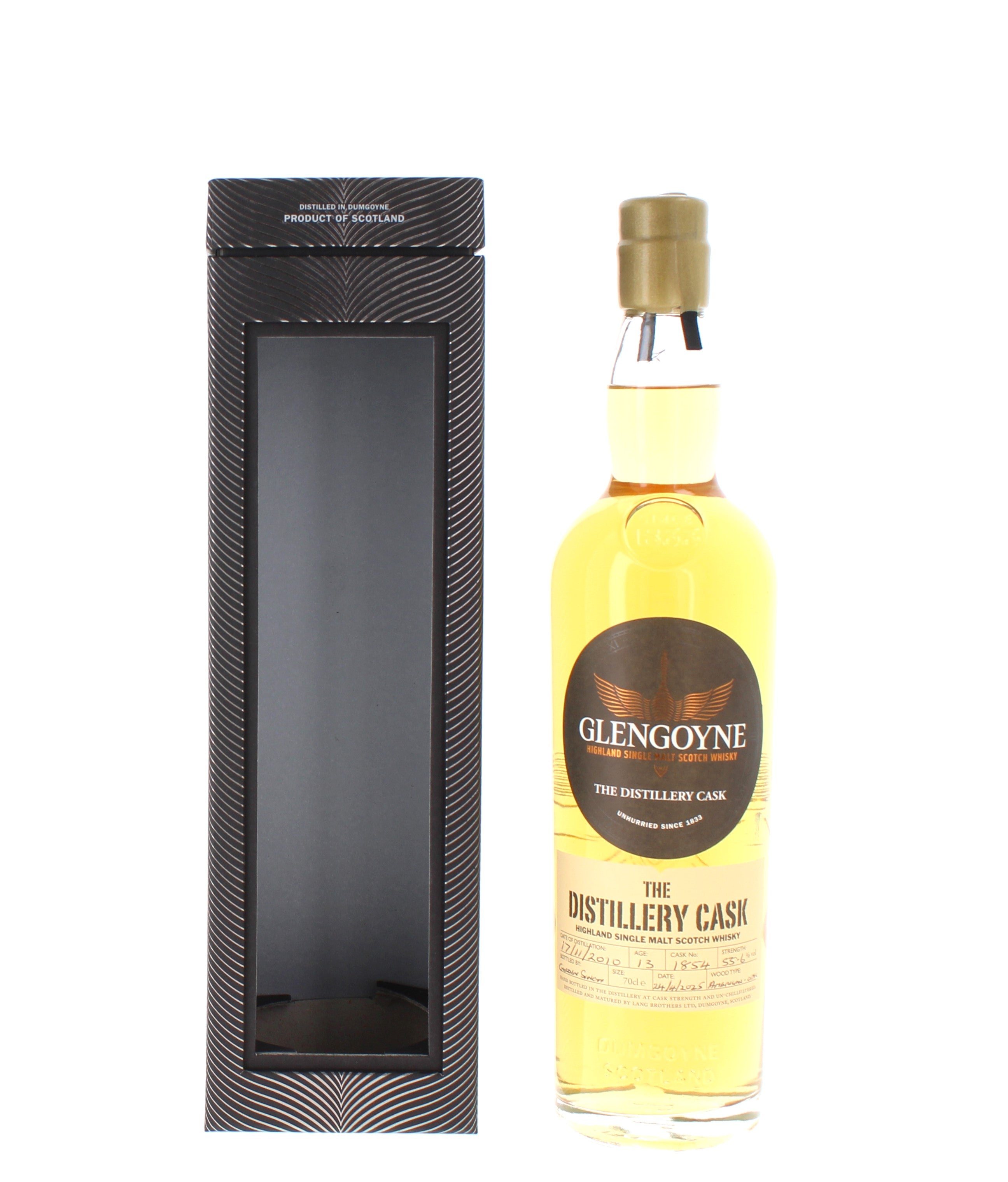 Glengoyne 13 Year Old 2010 Cask 1854 The Distillery Cask Highland Single Malt - 70cl 55.6%