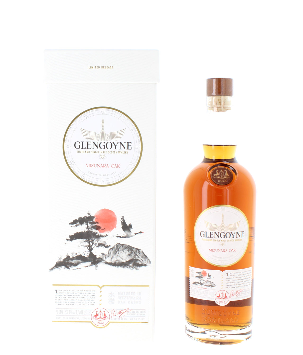 Glengoyne 16 Year Old Mizunara Oak Highland Single Malt - 70cl 53.4%
