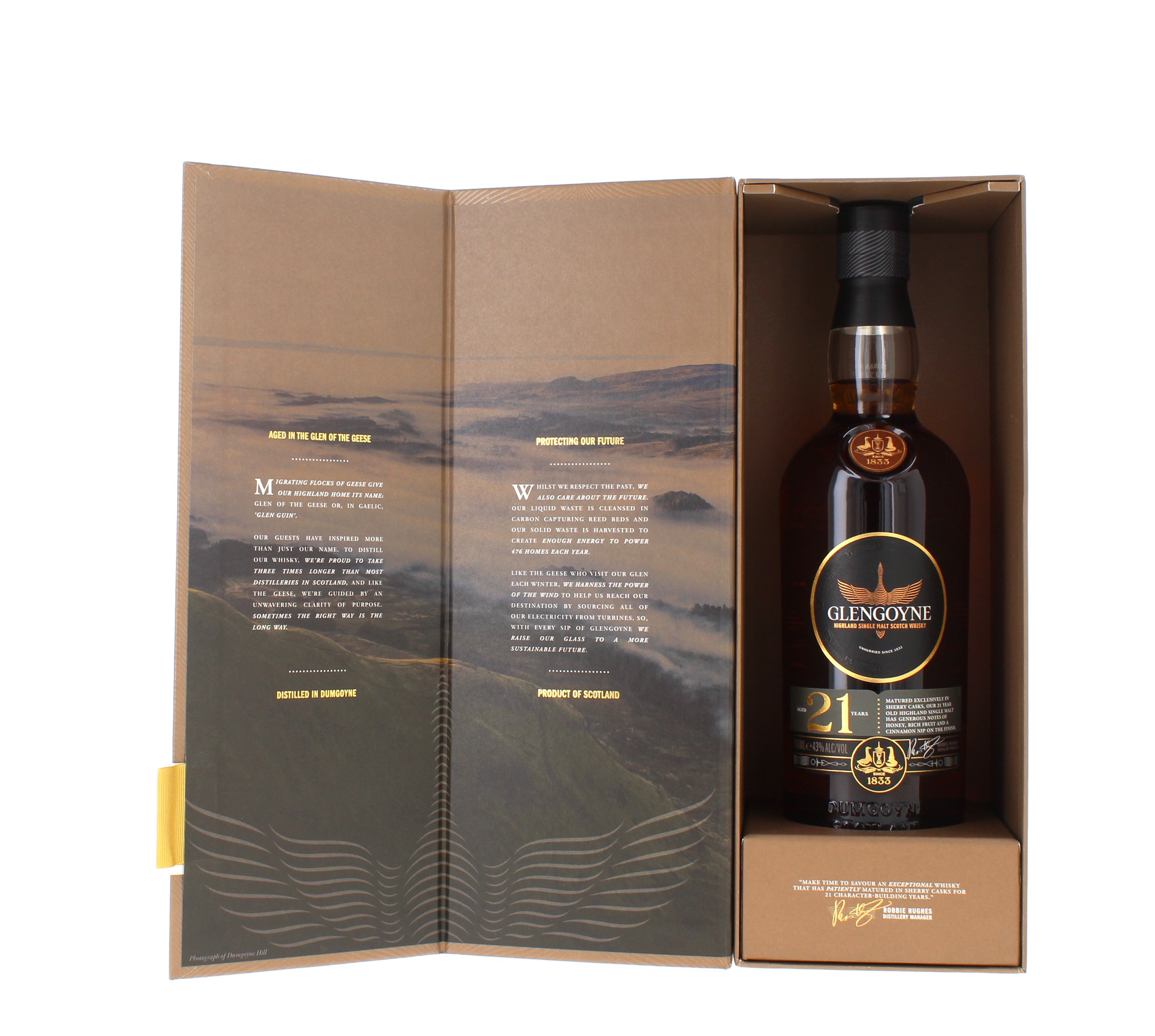 Glengoyne 21 year old Single Malt New Design 2025 - 70cl 43%