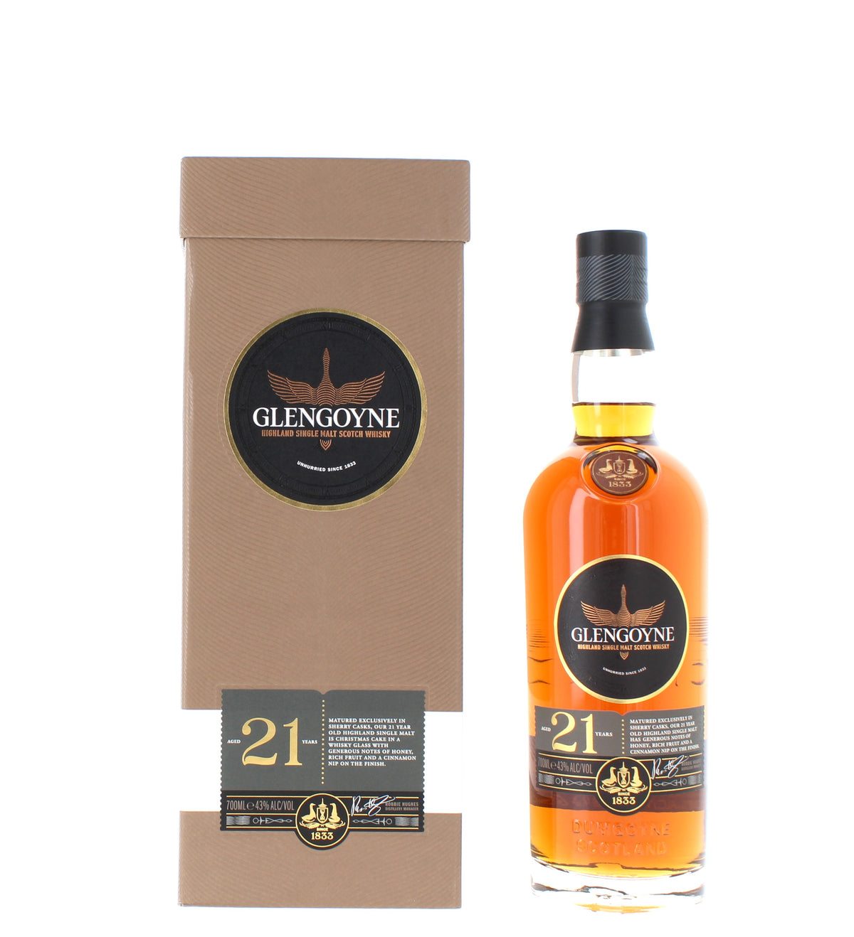 Glengoyne 21 year old Single Malt New Design 2025 - 70cl 43% – The 