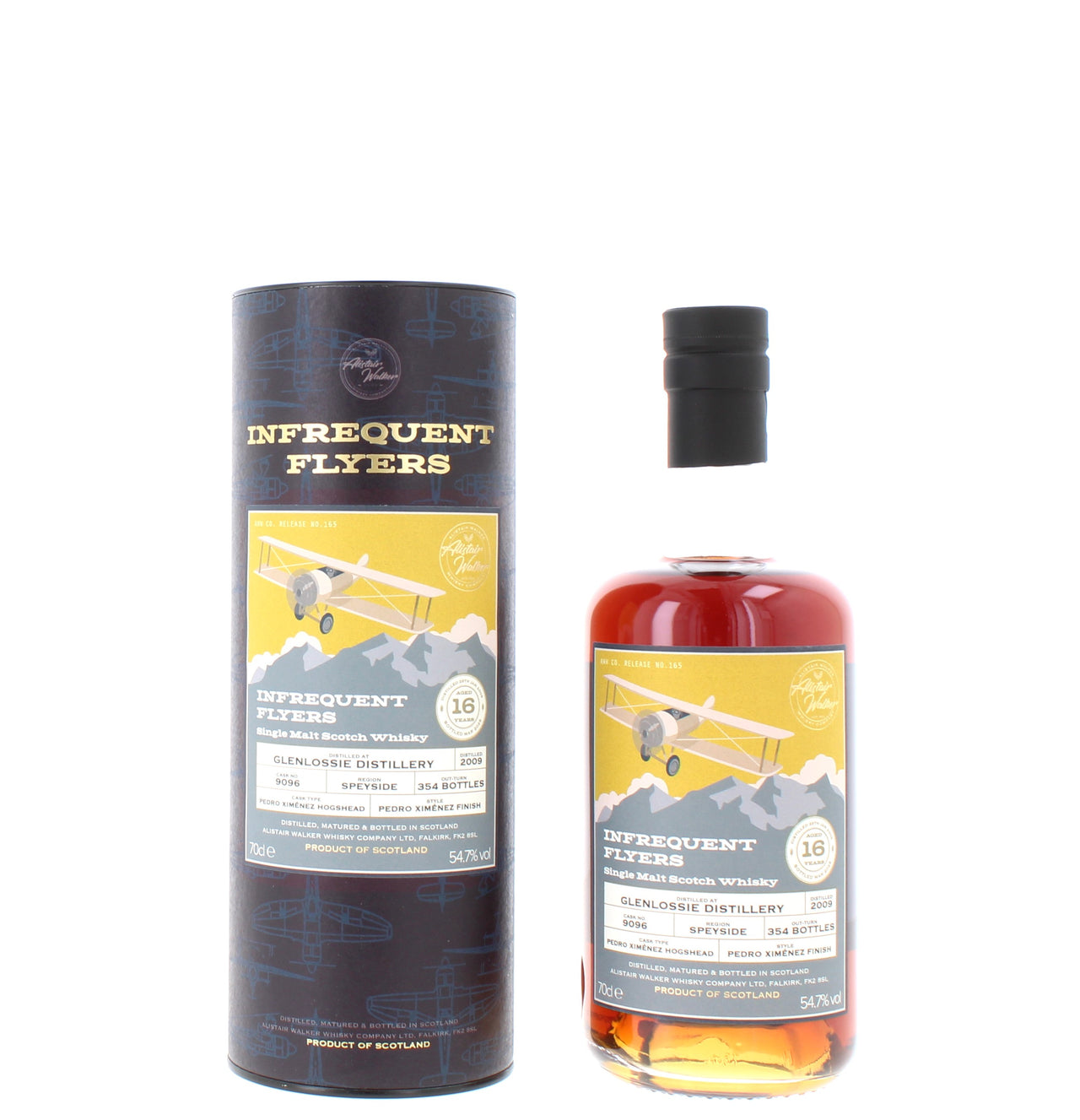 Glenlossie 16 Year Old 2009 Cask No. 9096 Infrequent Flyers - 70cl 54.7%