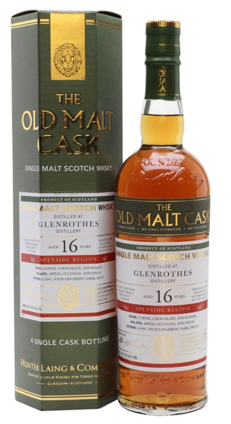 Glenrothes 16 Year Old 2006 Old Malt Cask Hunter Laing 70cl 50%