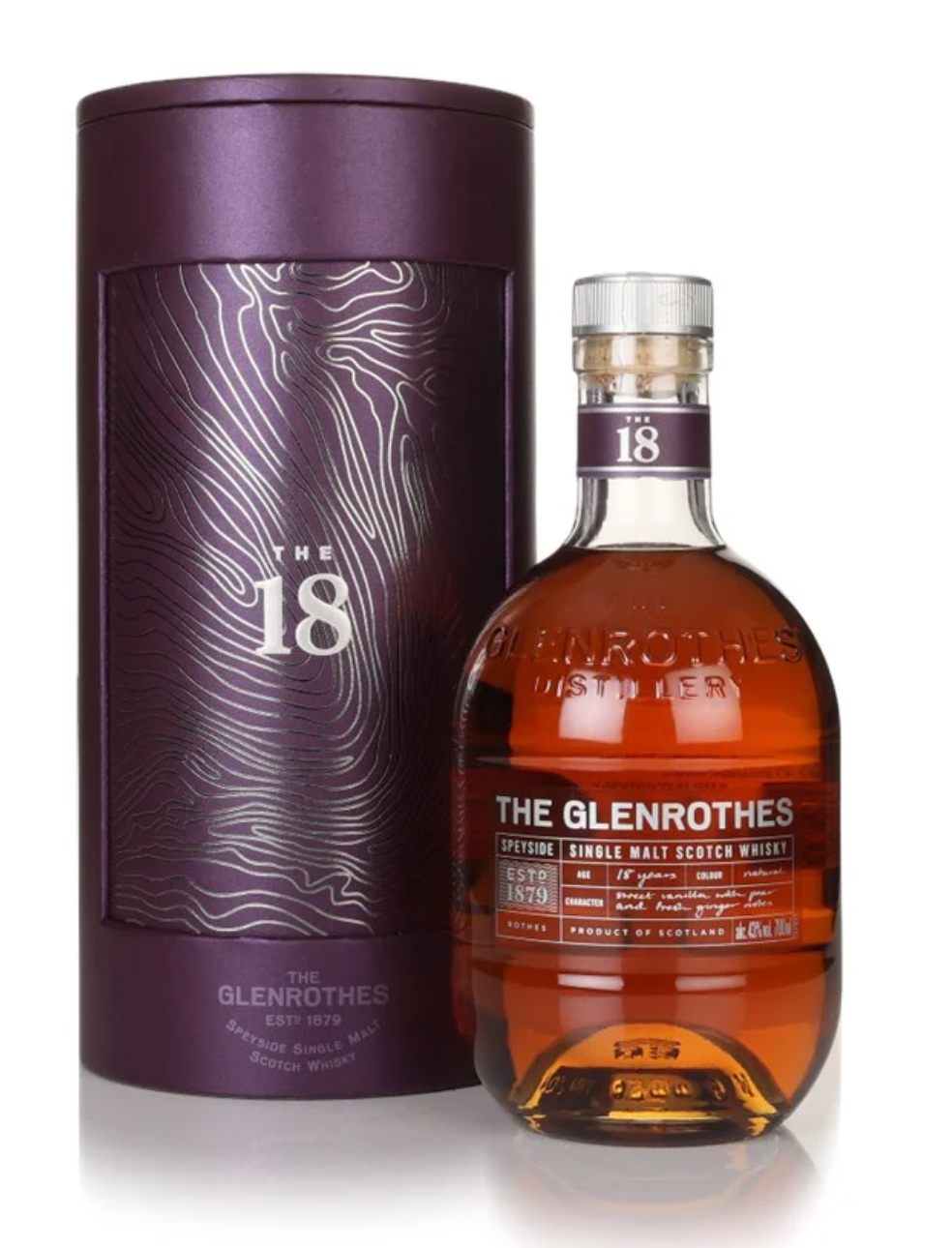 Glenrothes 18 Year Old Single Malt Scotch Whisky 70cl 43%