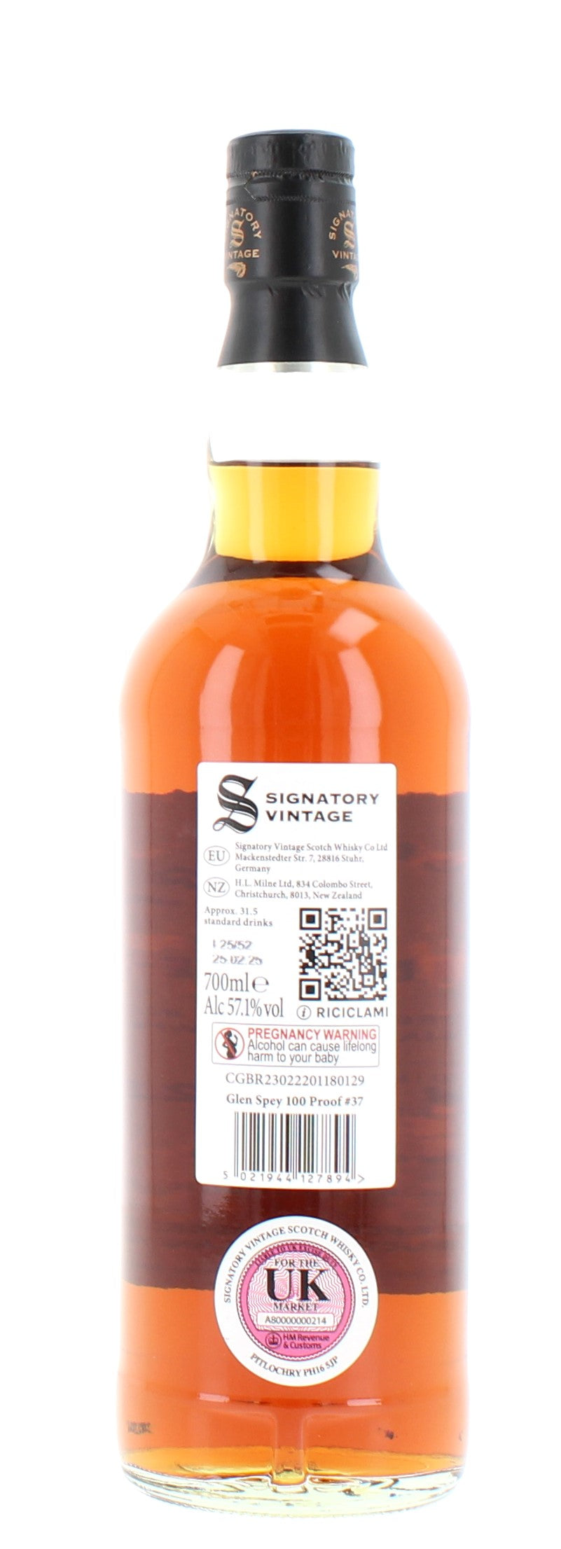 Glen Spey 9 Year Old 2015 100 Proof #37 - 70cl 57.1%