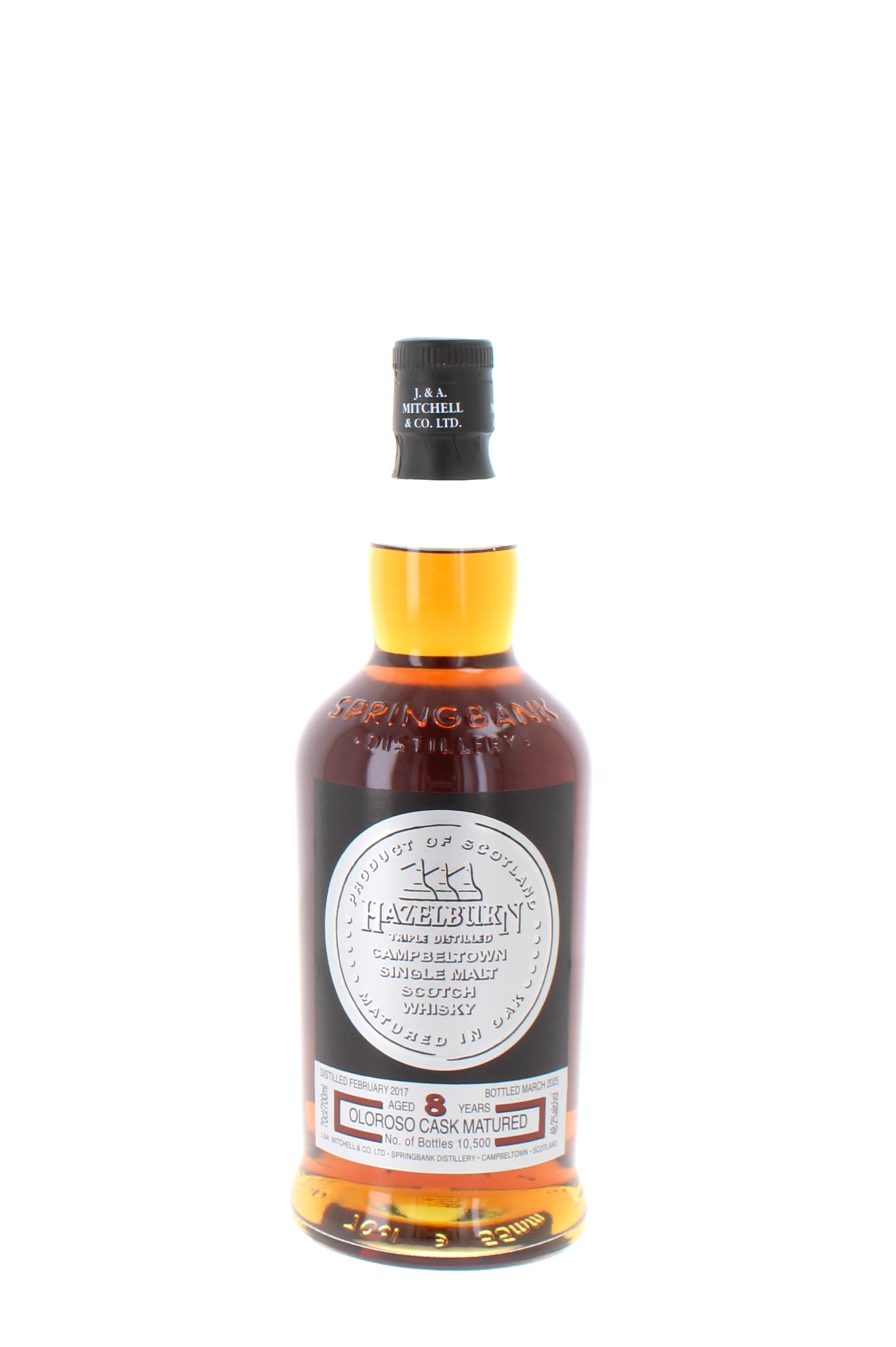 シングルモルトウイスキー hazelbarn 8year Hazelburn 8 Year Old Sherry - 70cl 48.2% – The Really Good Whisky