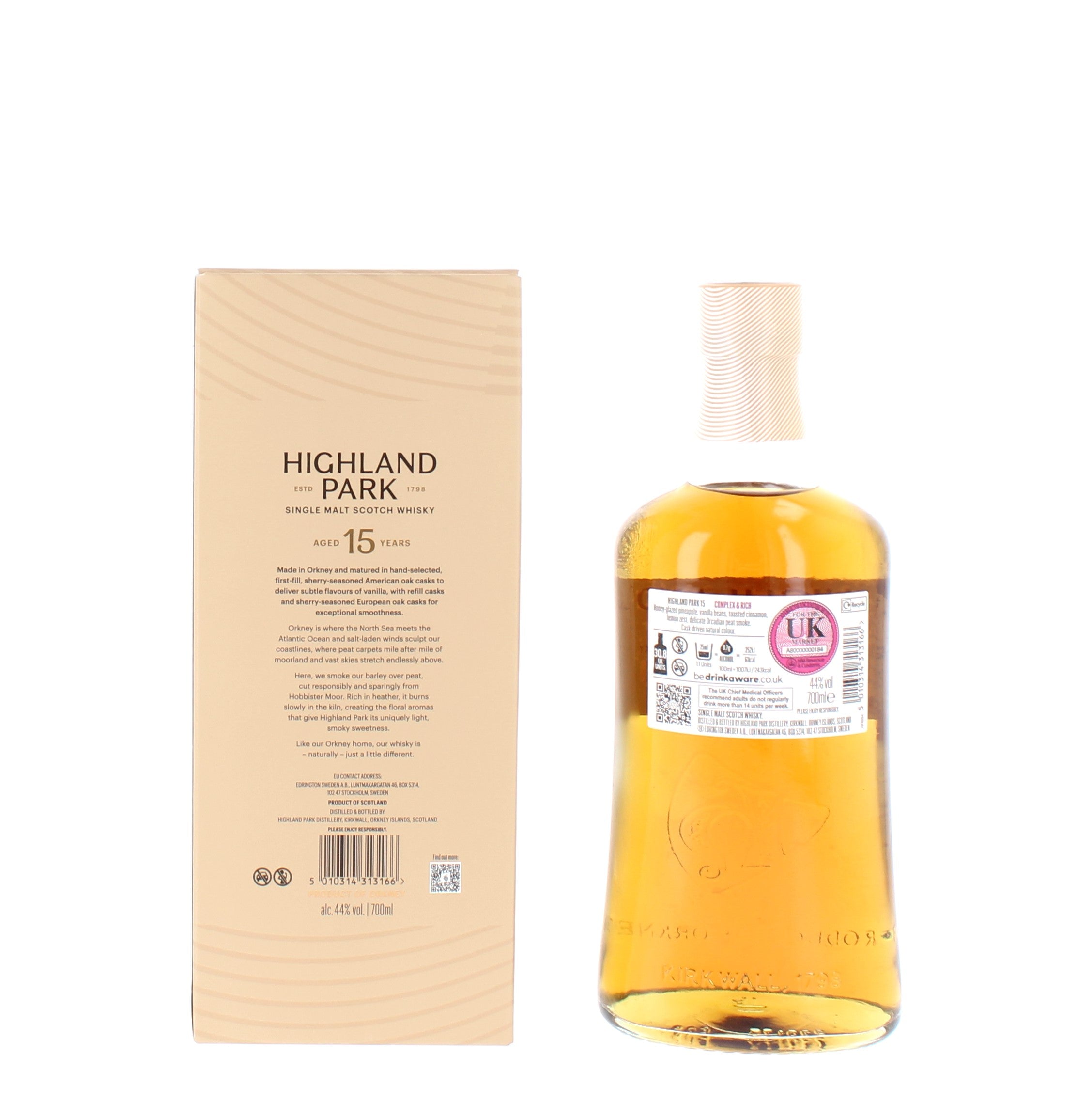 Highland Park 15 Year Old 2024 Single Malt - 70cl 44%