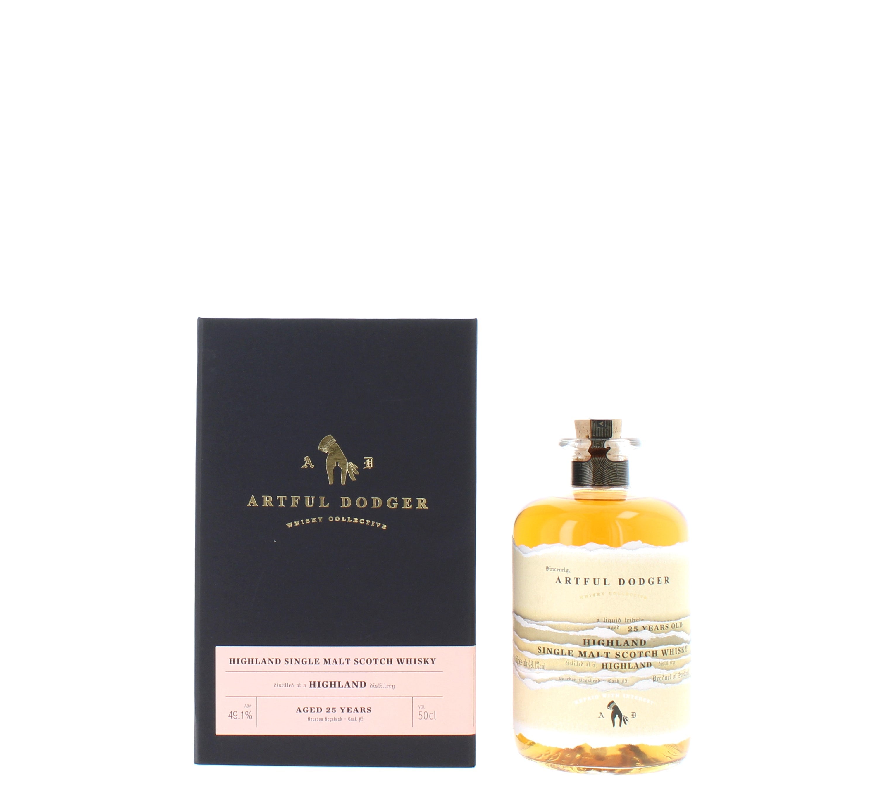 Highland Single Malt (Clynelish ) 25 Year Old 1996 (cask 5) - The Artful Dodger - 50cl 49.1%