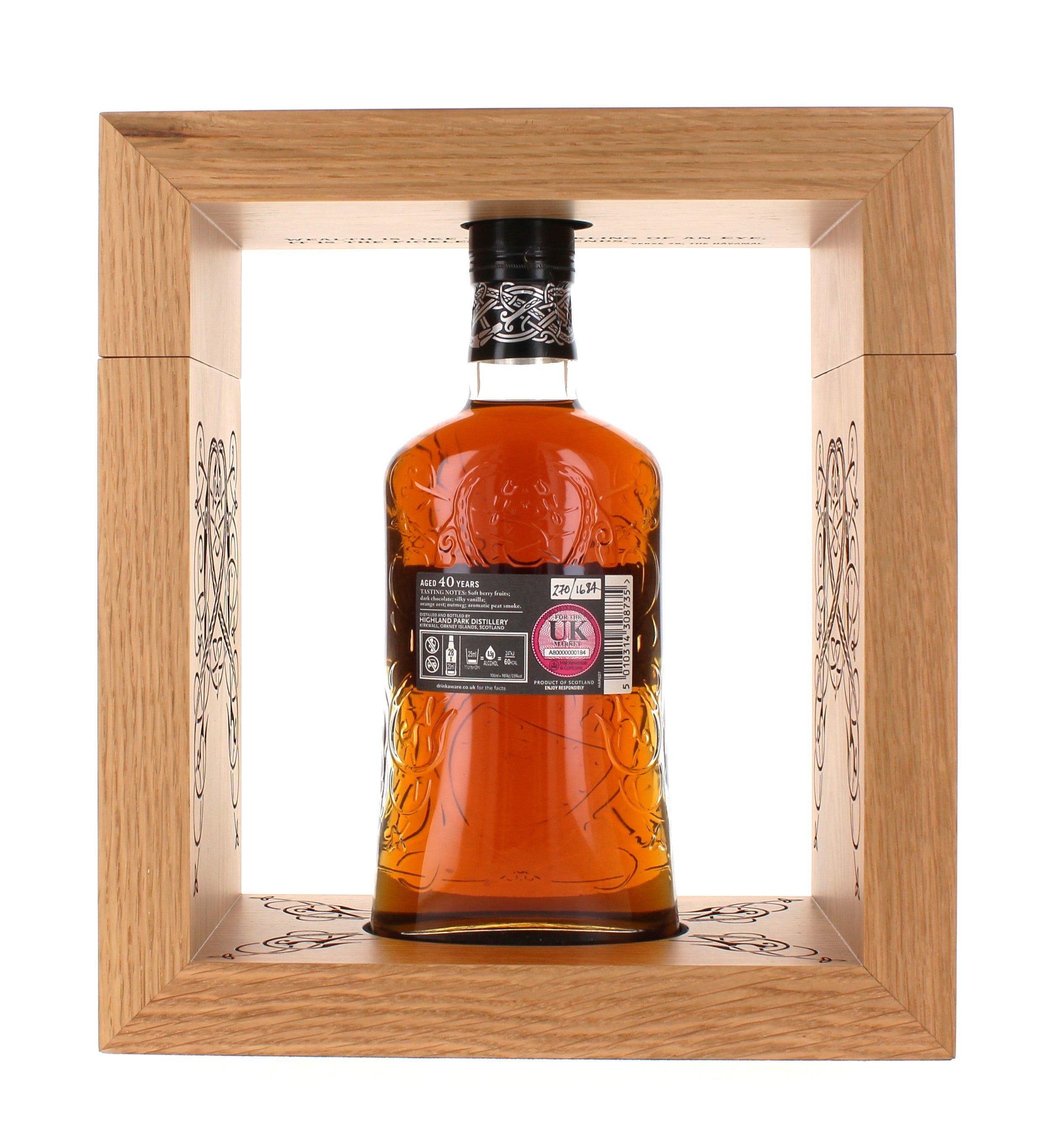 Highland Park 40 Year Old Single Malt Scotch - 70cl 43.2% – The