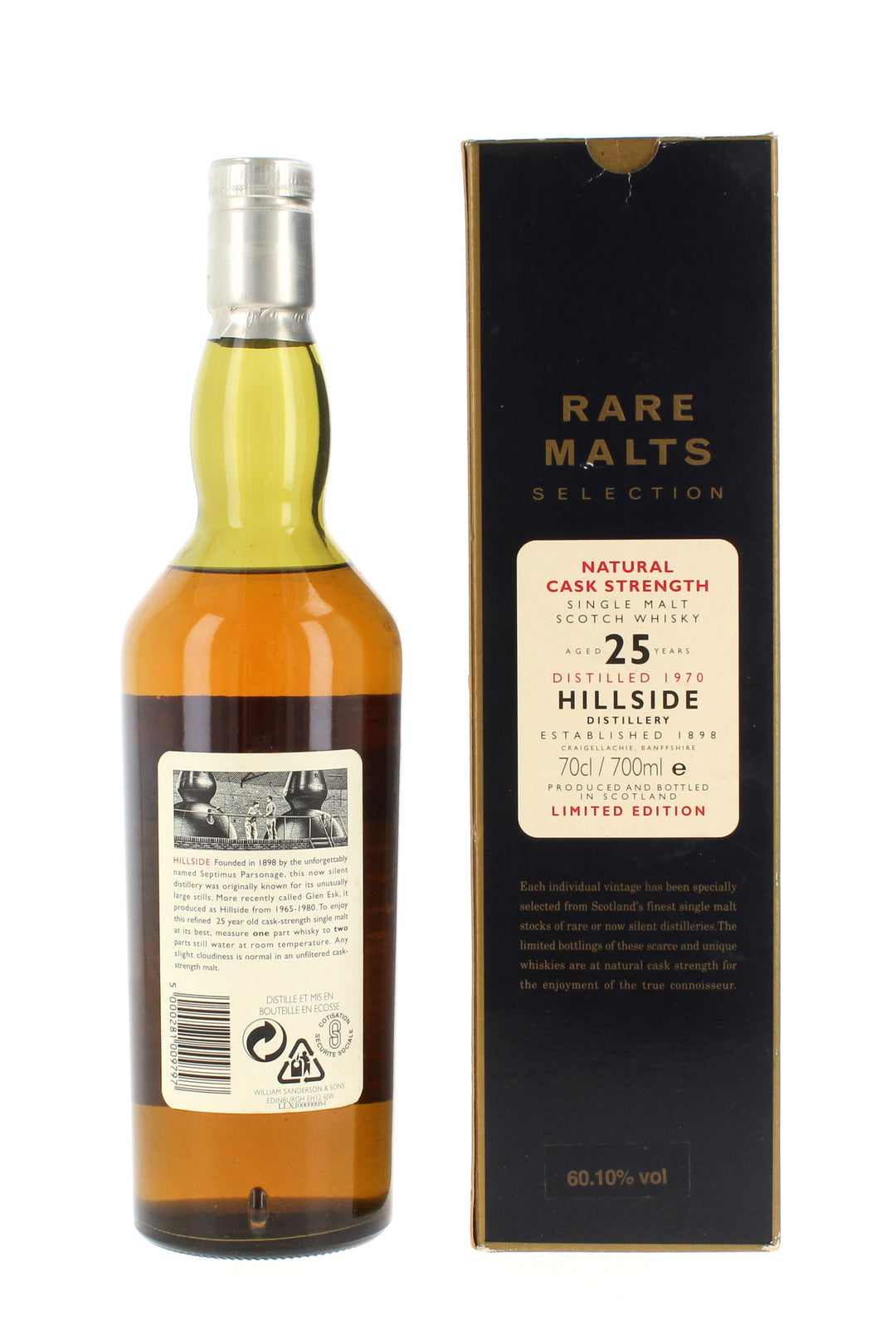 Hillside 25 Year Old 1970 Rare Malts - 70cl 60.1%