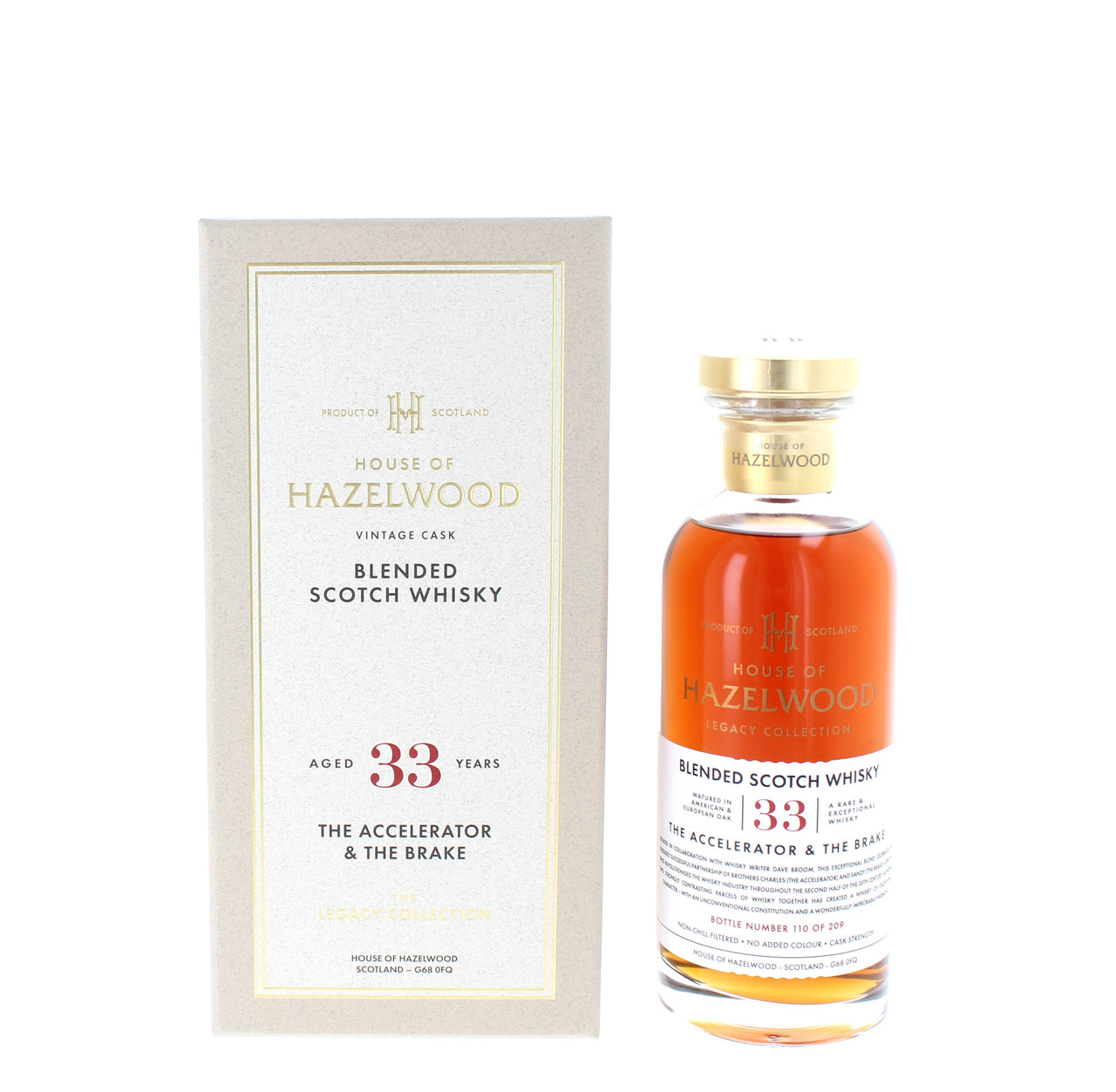 House of Hazelwood 33 Year Old - The Accelerator & The Brake Blended Scotch - 70cl 55.7%