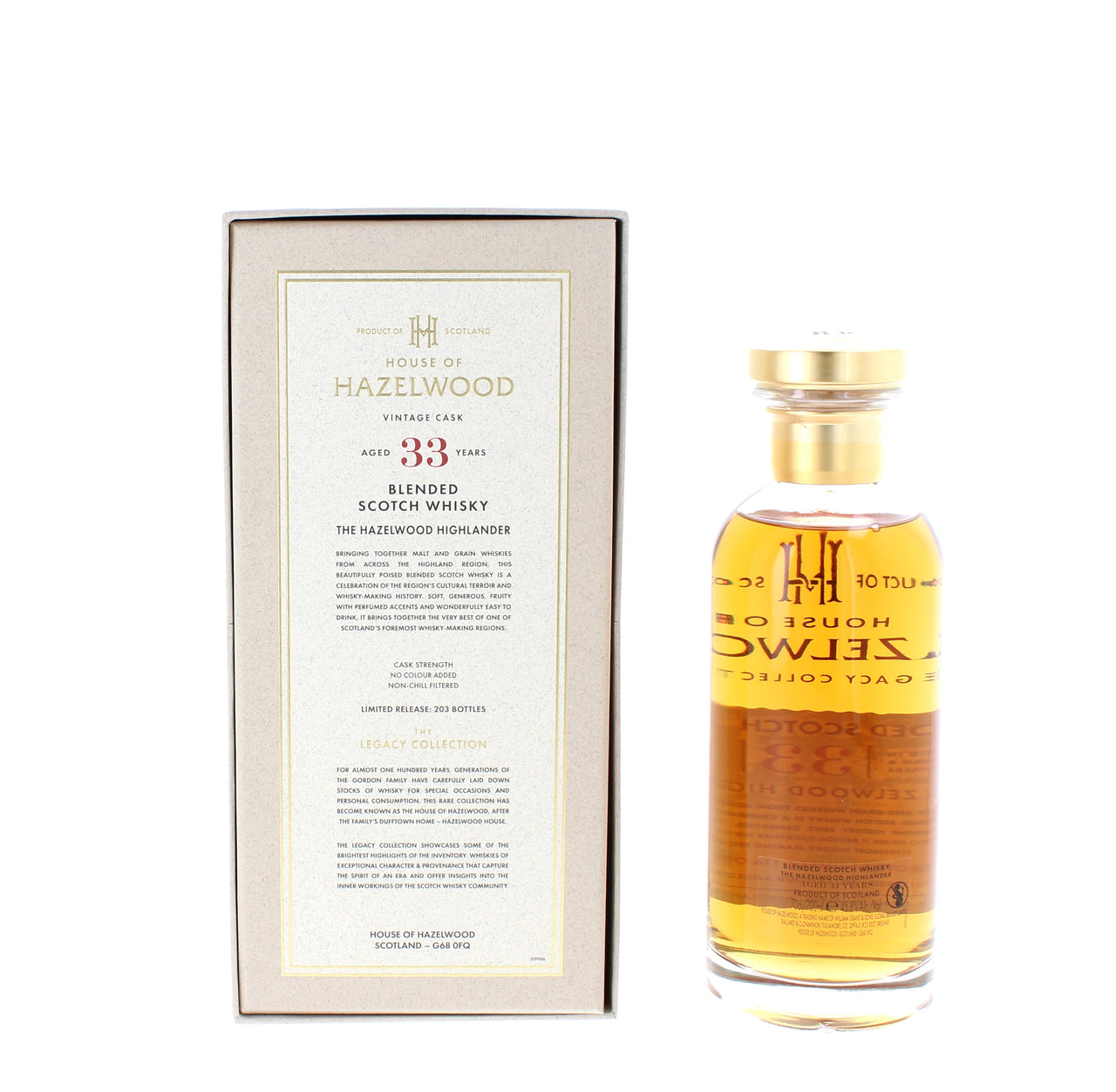 House of Hazelwood 33 Year Old - The Hazelwood Highlander The Legacy Collection Blended Scotch - 70cl 45.8%