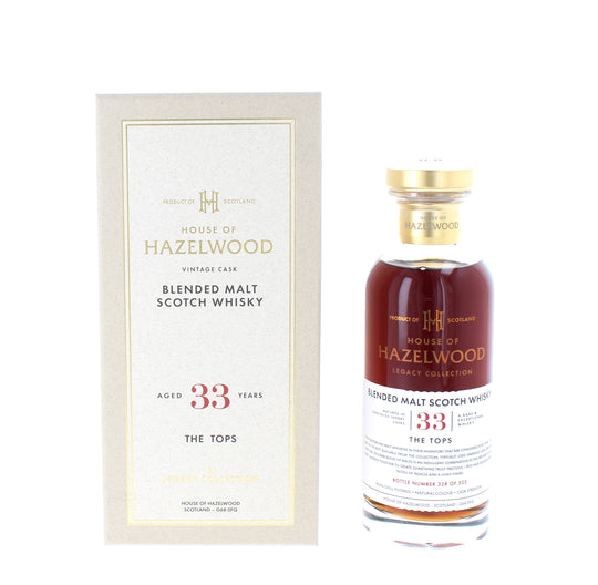 House of Hazelwood 33 Year Old - The Tops The Legacy Collection Blended Scotch - 70cl 51.6%
