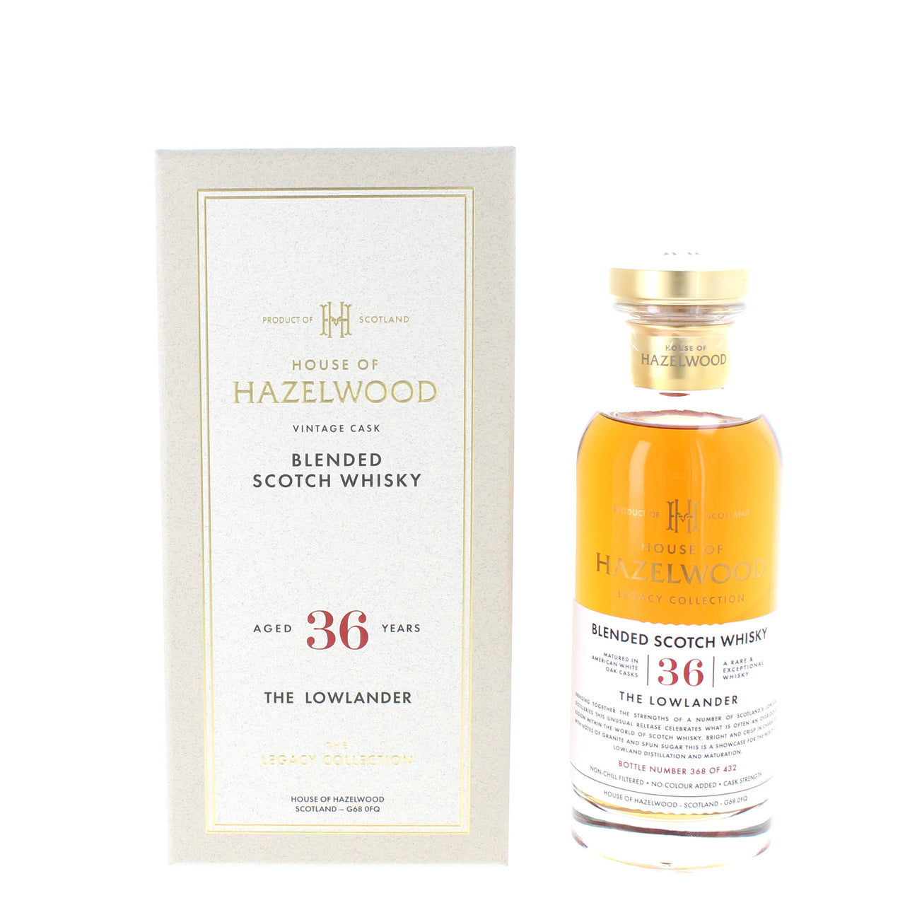 House of Hazelwood 36 Year Old - The Lowlander Blended Scotch - 70cl 45.9%