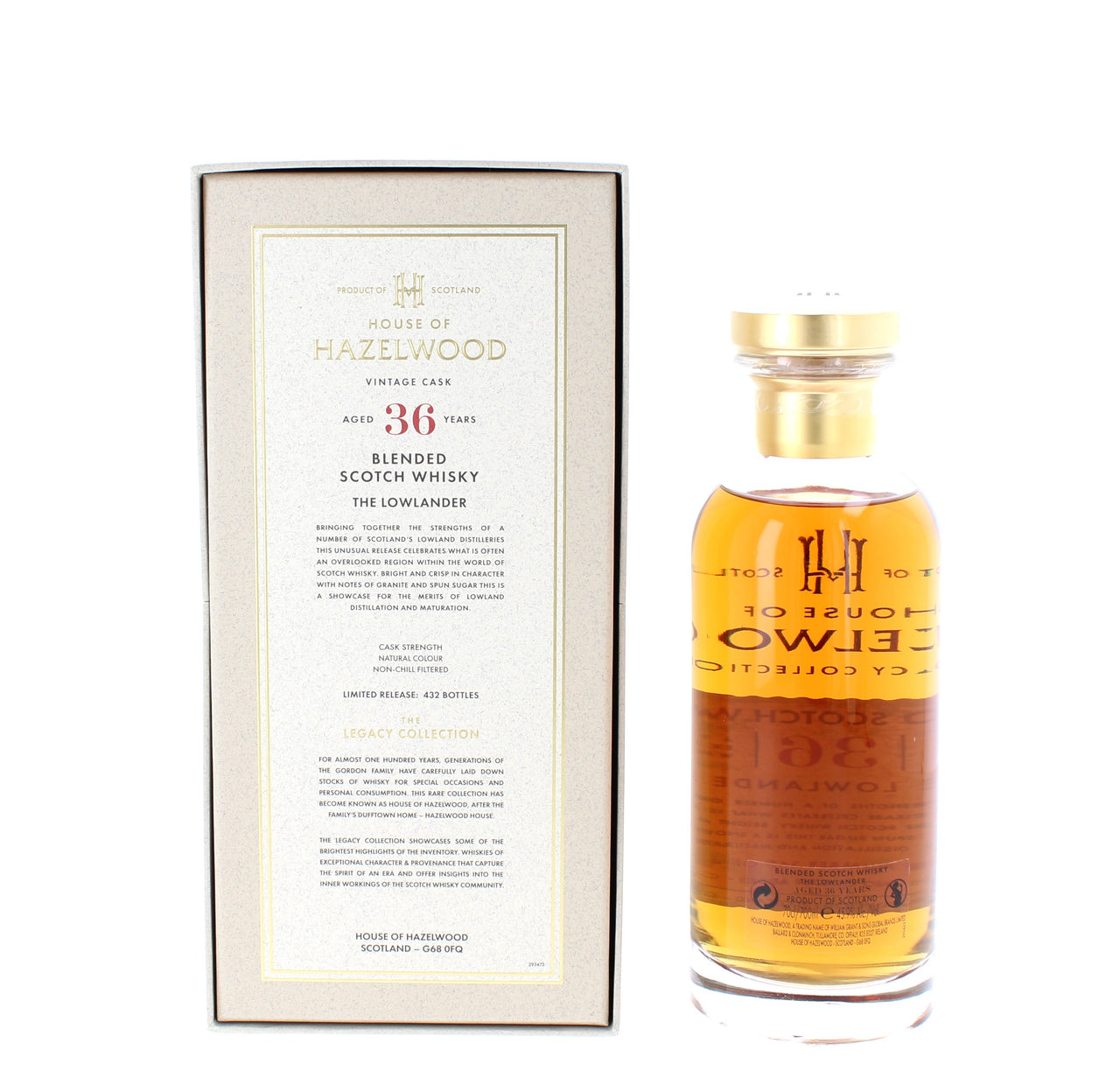 House of Hazelwood 36 Year Old - The Lowlander Blended Scotch - 70cl 45.9%