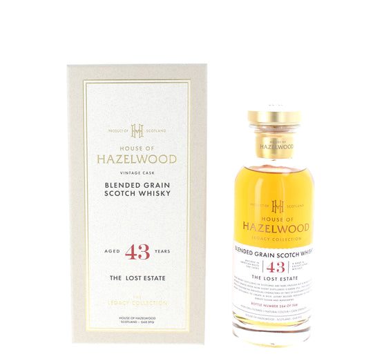 House of Hazelwood 43 Year Old - The Low Estate Blended Grain Scotch - 70cl 41.6%