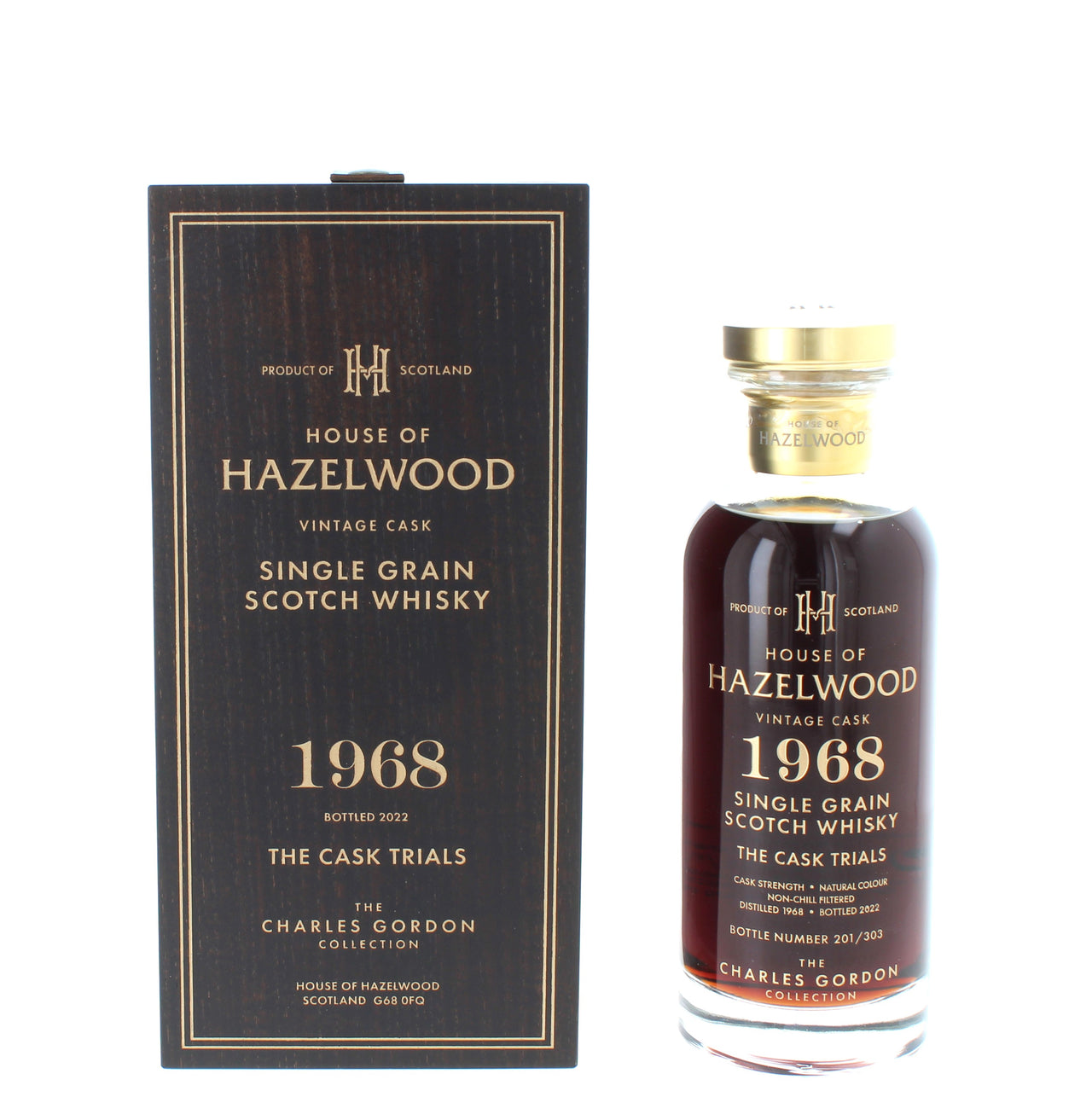 House of Hazelwood The Cask Trials 1968 - The Charles Gordon Collection Single Grain Scotch - 70cl 49.2%