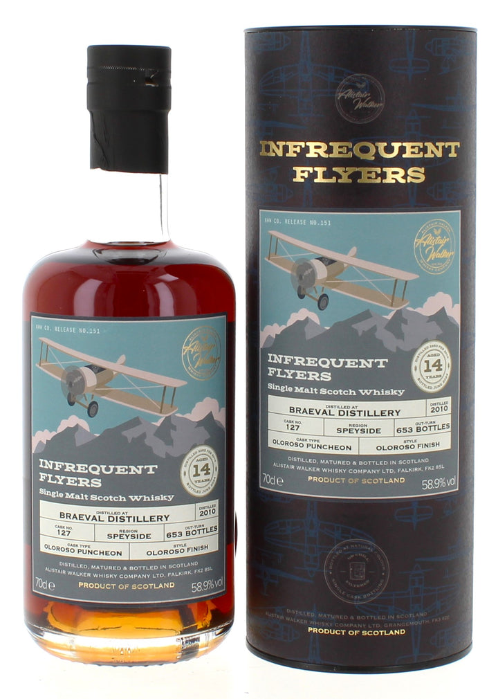 Braeval 14 Year Old 2010 Infrequent Flyers - 70cl 58.8%