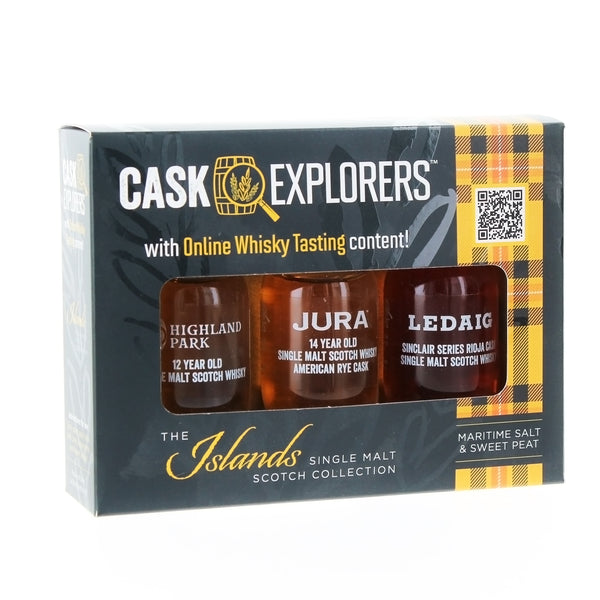 Scotch Whisky Tasting Pack - The Islands - 3 Single Malt Teasers - 3 x 3cl 42%