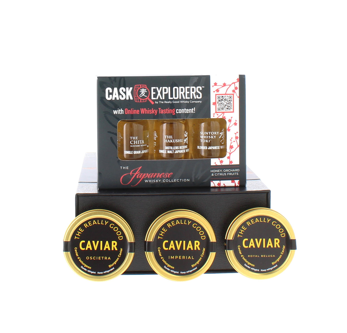 Japanese Whisky & Caviar Tasting Collection – 3 × 30g Caviar Gift Set