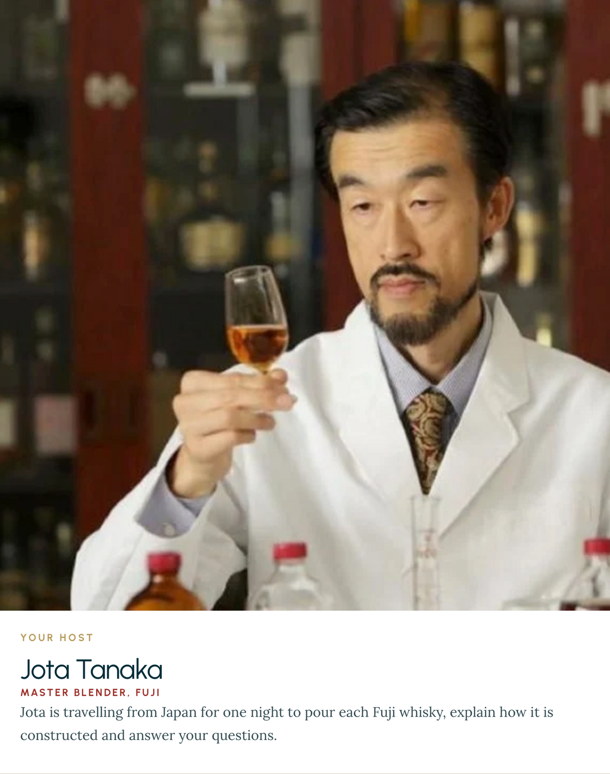 Fuji Japanese Whisky Core Range – Signed by Master Blender Jota Tanaka with Letter of Authenticity