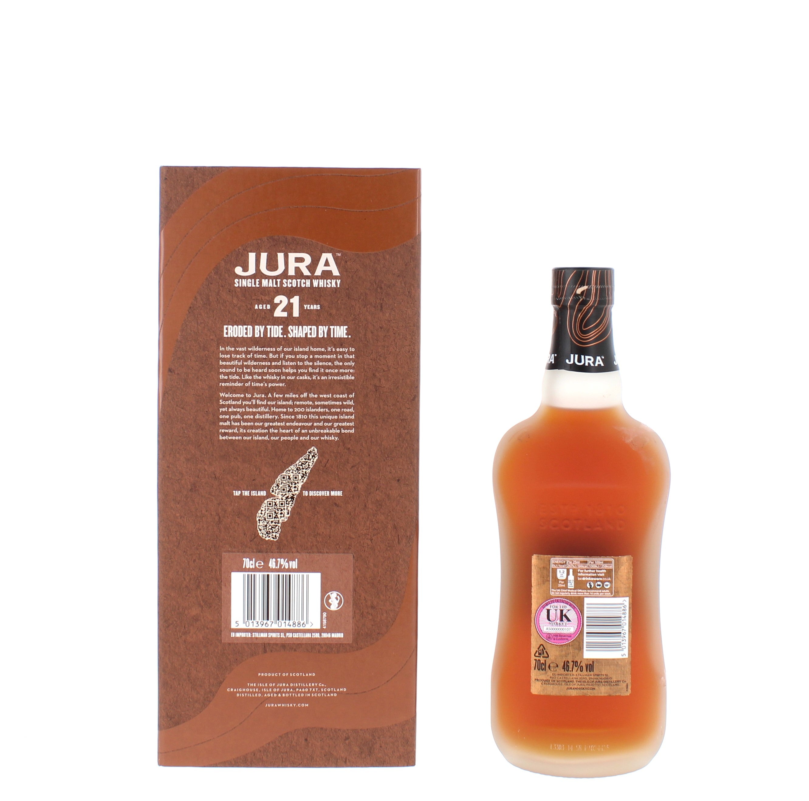 Jura 21 Year Old Tide Single Malt Scotch Whisky - 70cl 46.7%