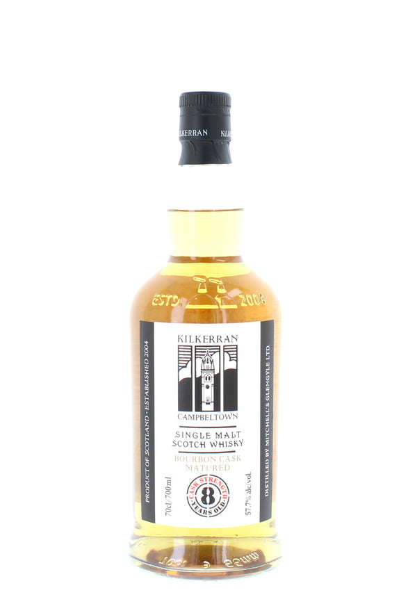 Kilkerran 8 Year Old Cask Strength Bourbon 2026 Release Single Malt - 70cl 57.7%