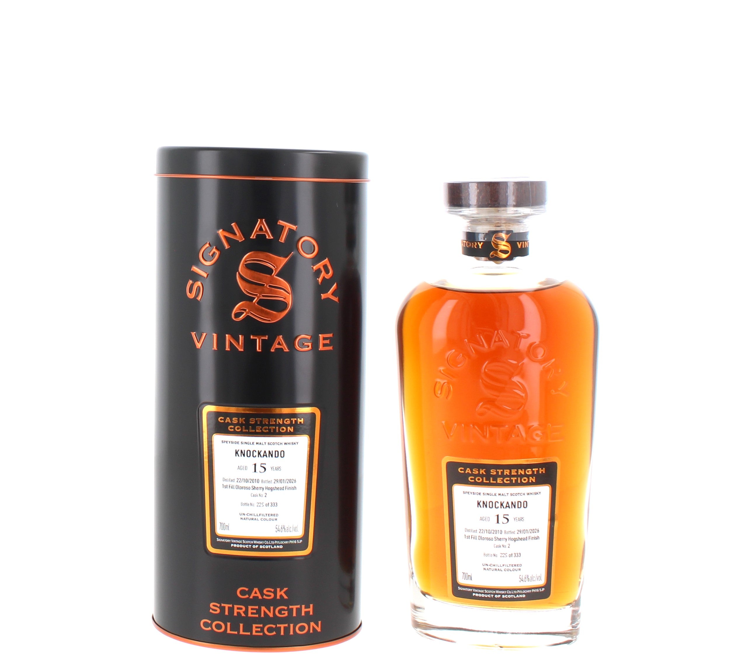 Knockando 15 Year Old 2010 Signatory Symington's Choice Single Malt - 70cl 54.6%