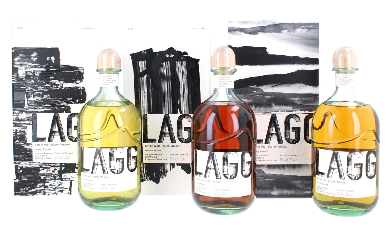 Lagg Inaugural Batch 1, Batch 2 & Batch 3 (3 x 70cl) 50%