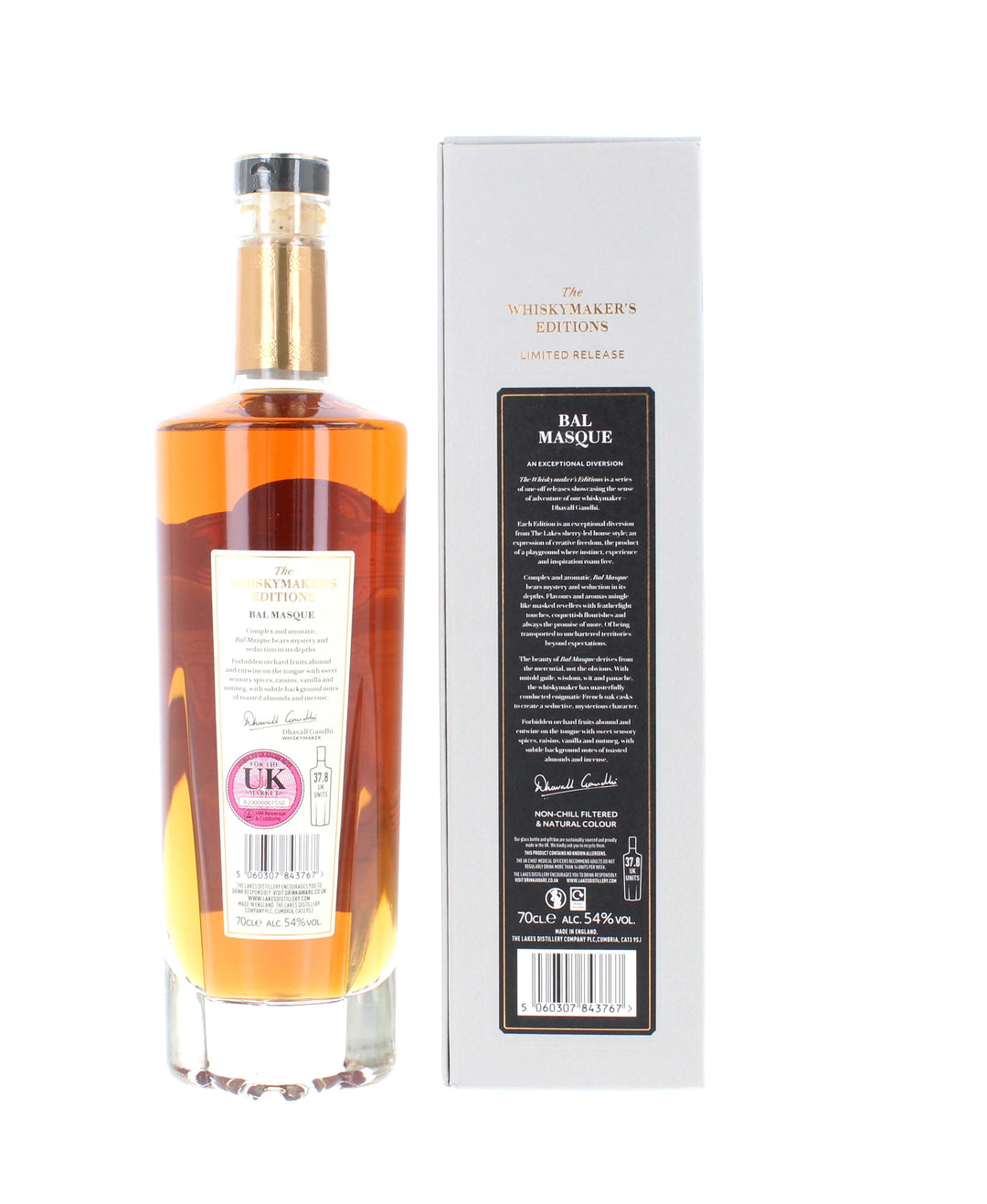 THE LAKES WHISKYMAKER’S EDITION BAL MASQUE 70cl 54%