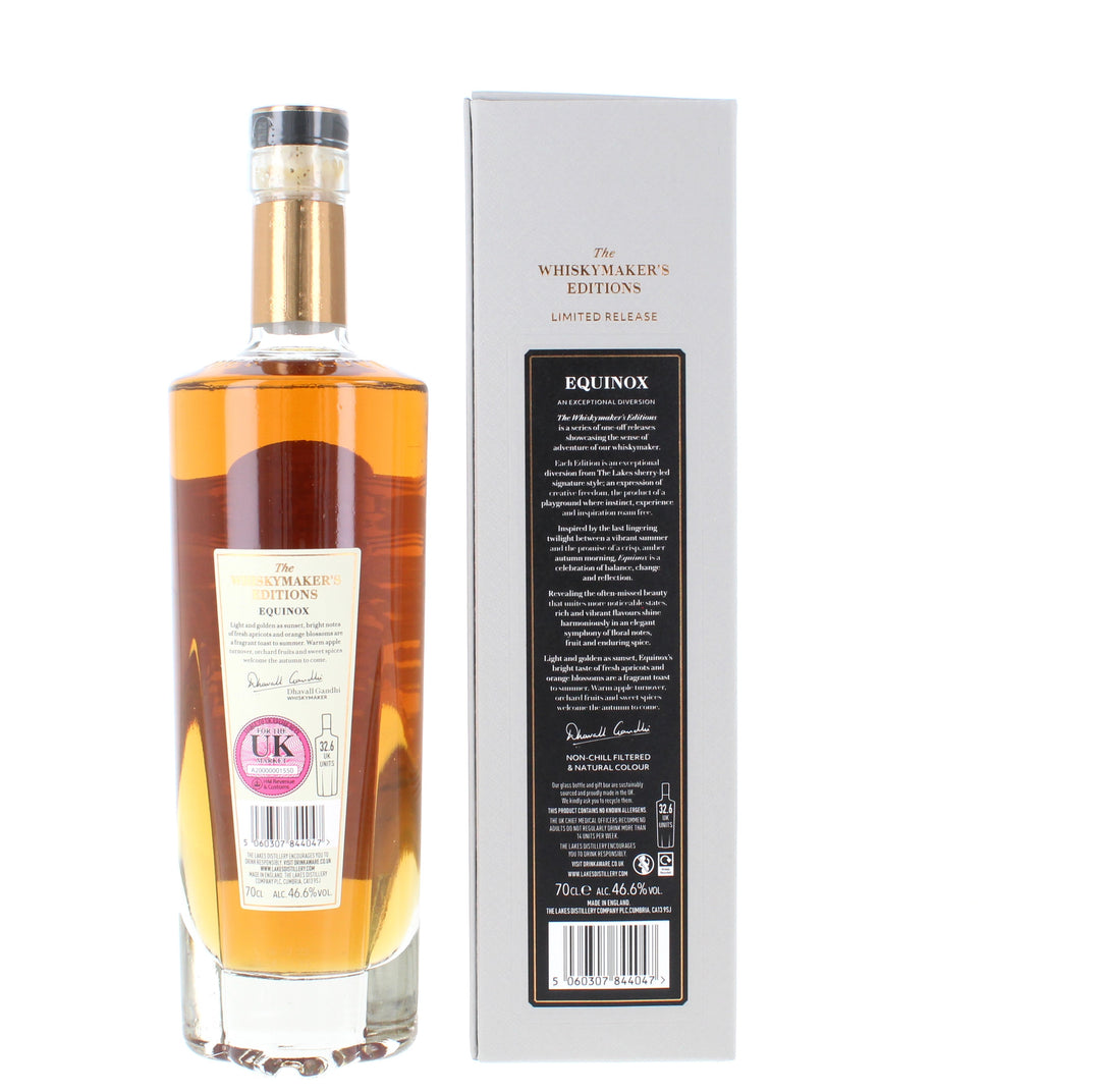 The Lakes Whiskymaker's Editions Equinox Single Malt English Whisky - 70cl 46.6%