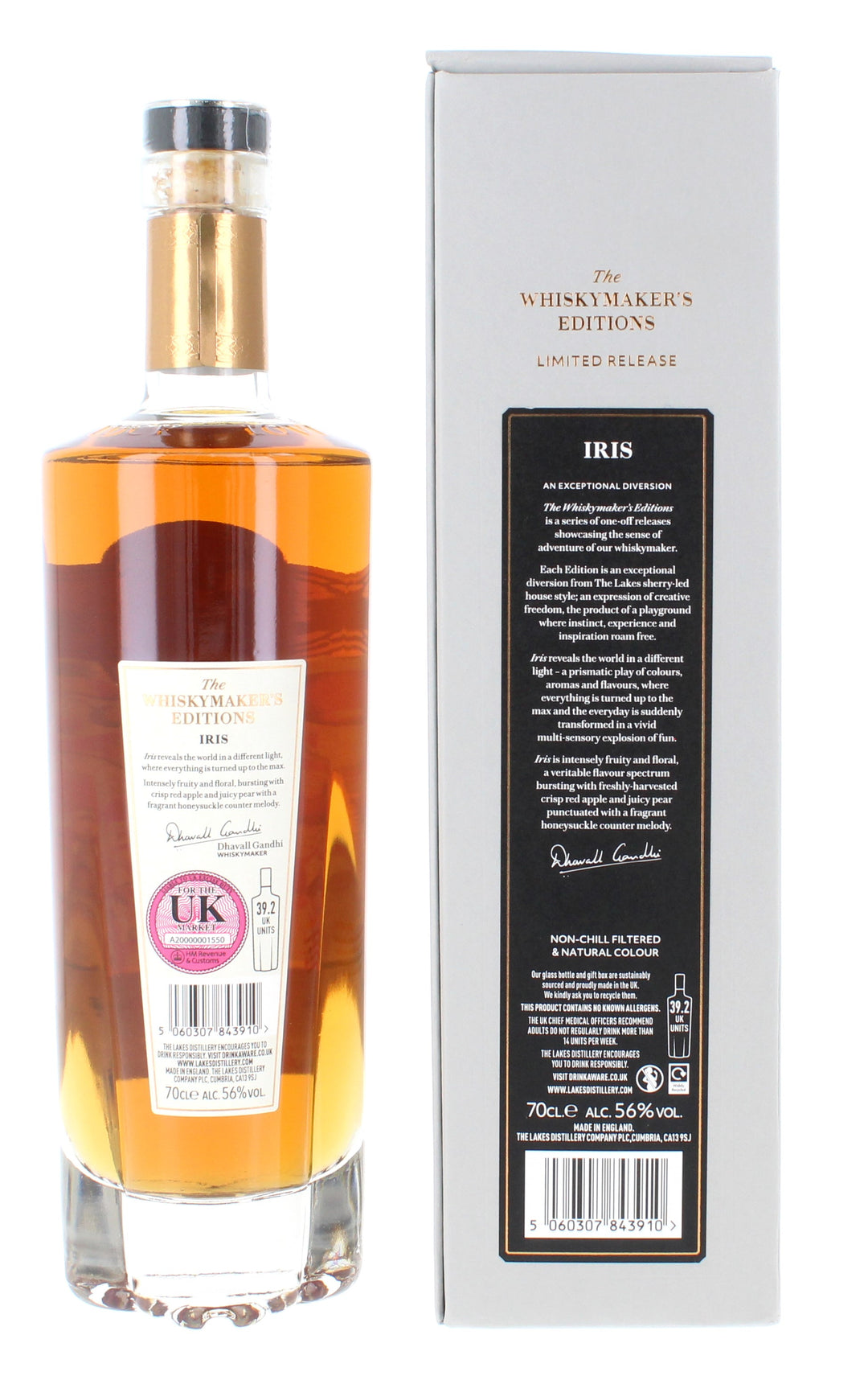 The Lakes Whiskymaker's Editions Iris Single Malt English Whisky - 70cl 56%