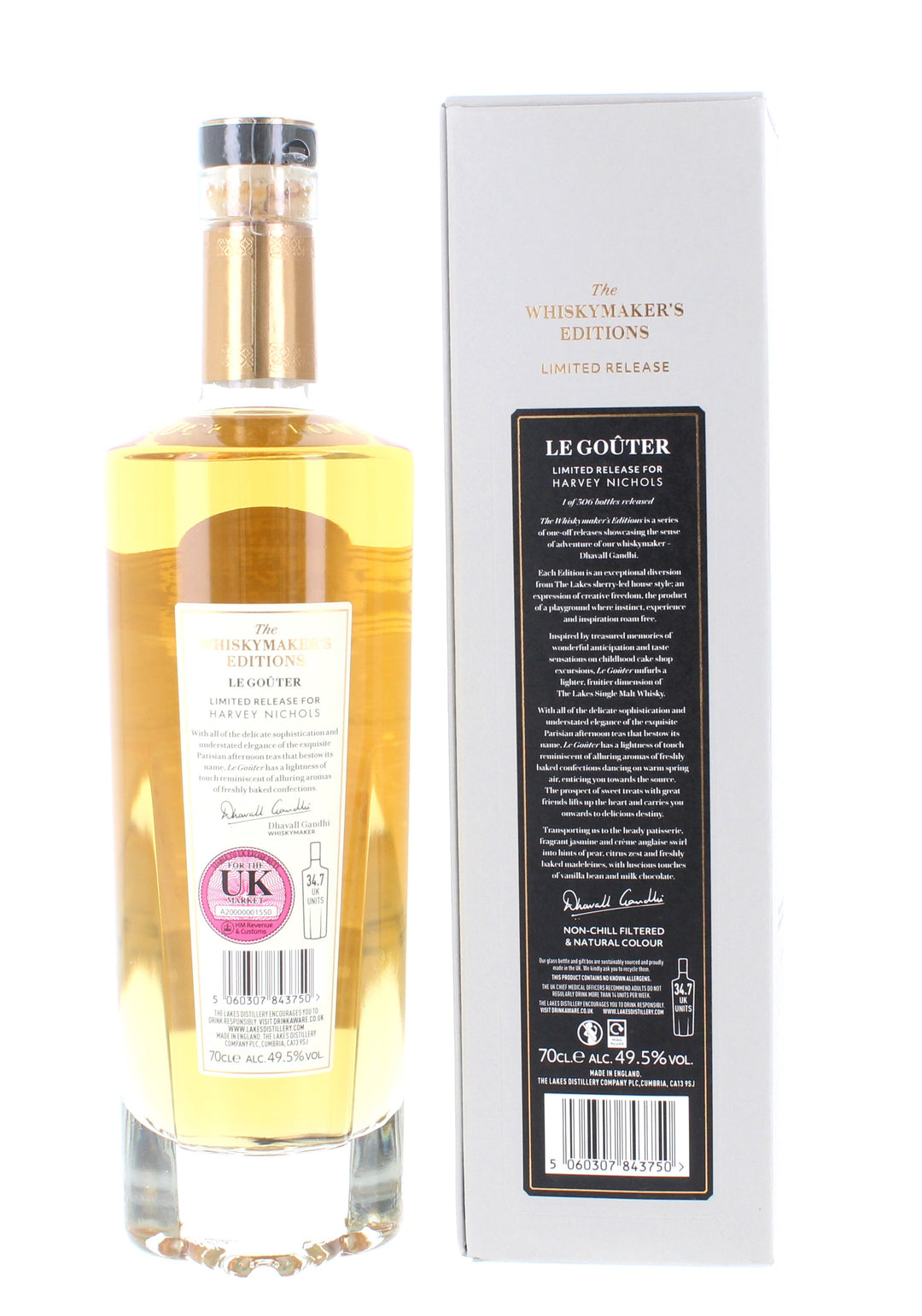 The Lakes Distillery The Whiskymaker's Edition Le Gouter Harvey Nichols 70cl  49.5%