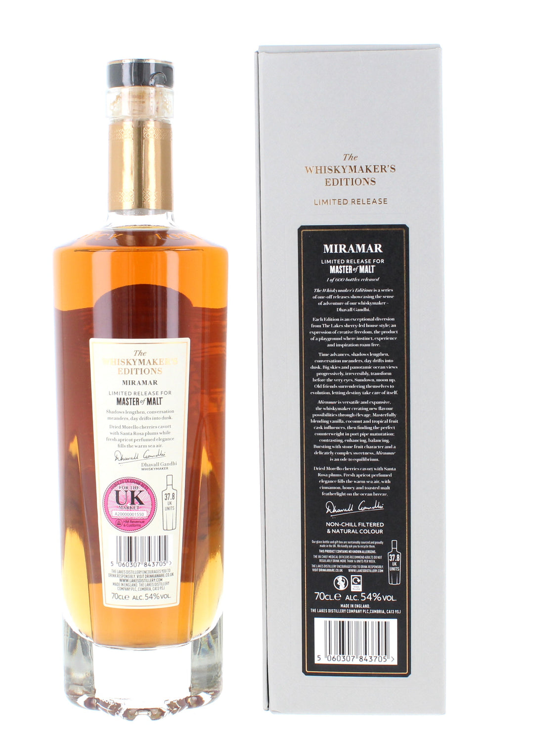 The Lakes Distillery The Whiskymaker's Edition Miramar 70cl 54%