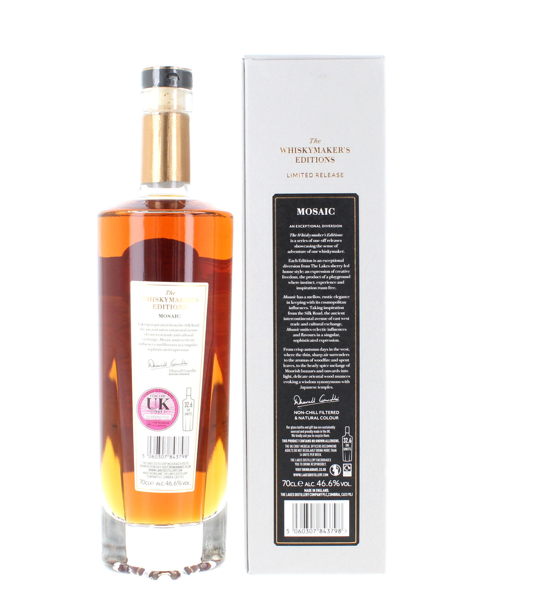 The Lakes Whiskymaker's Editions Mosaic English Single Malt Whisky - 70cl 46.6%