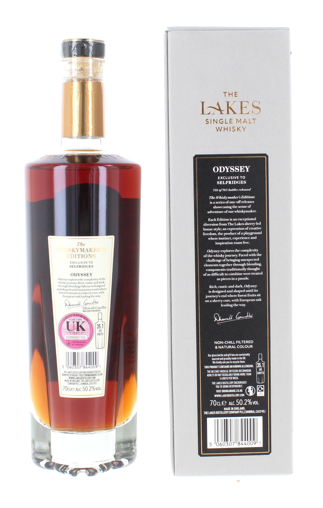 The Lakes Distillery Whiskymaker's Edition Odyssey Selfridges 70cl 50.2%