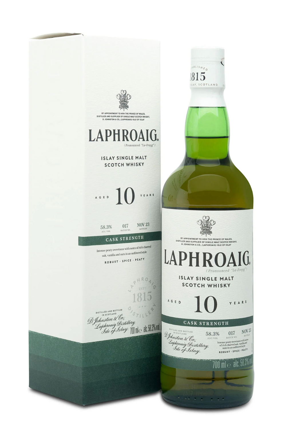Laphroaig 10 Year Old Batch 17 Cask Strength Single Malt - 70cl 58.3%