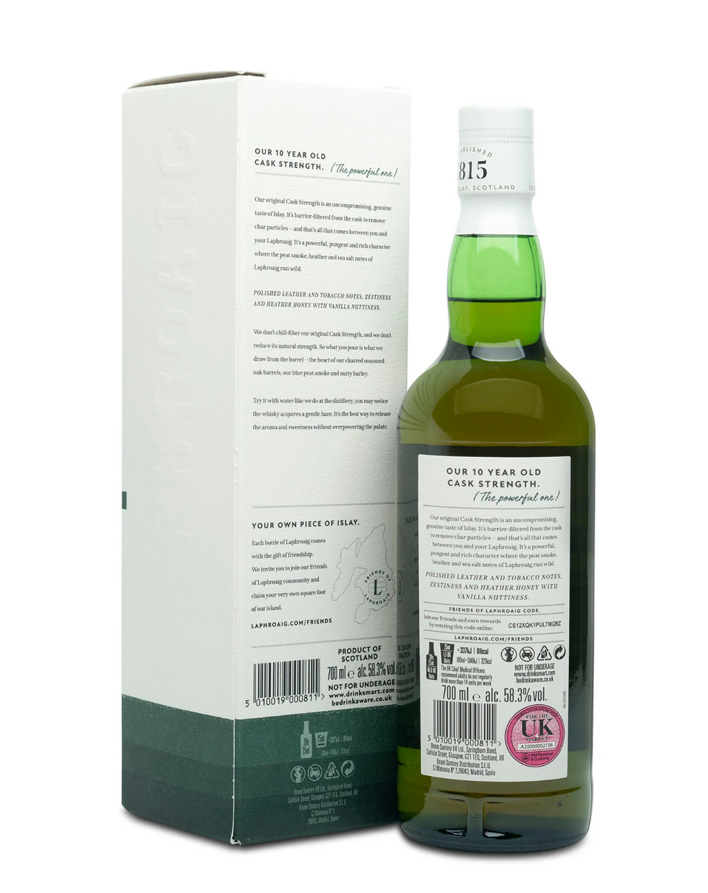 Laphroaig 10 Year Old Batch 17 Cask Strength Single Malt - 70cl 58.3%