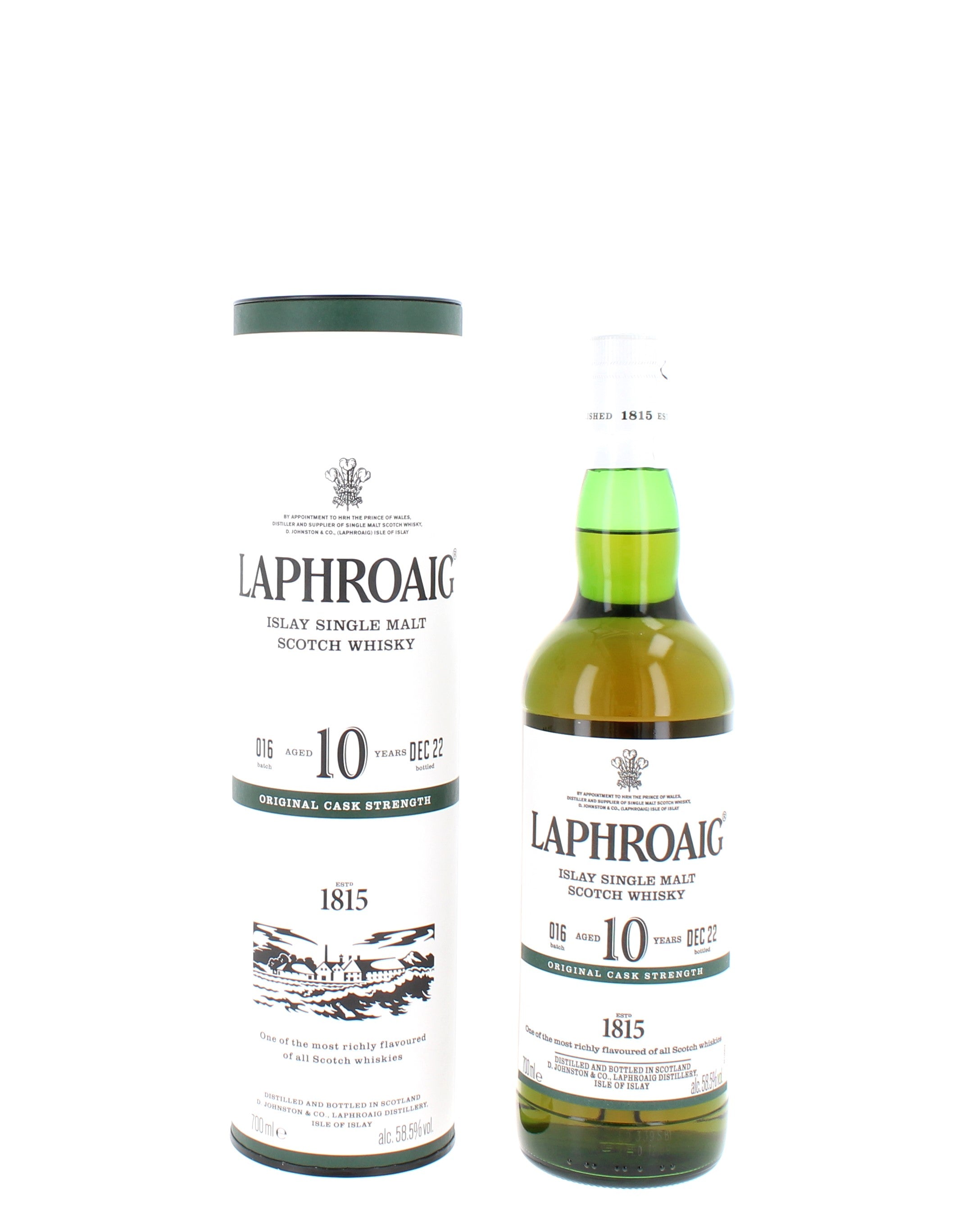 Laphroaig 10 Year Old Islay Single Malt - 70cl 58.5%