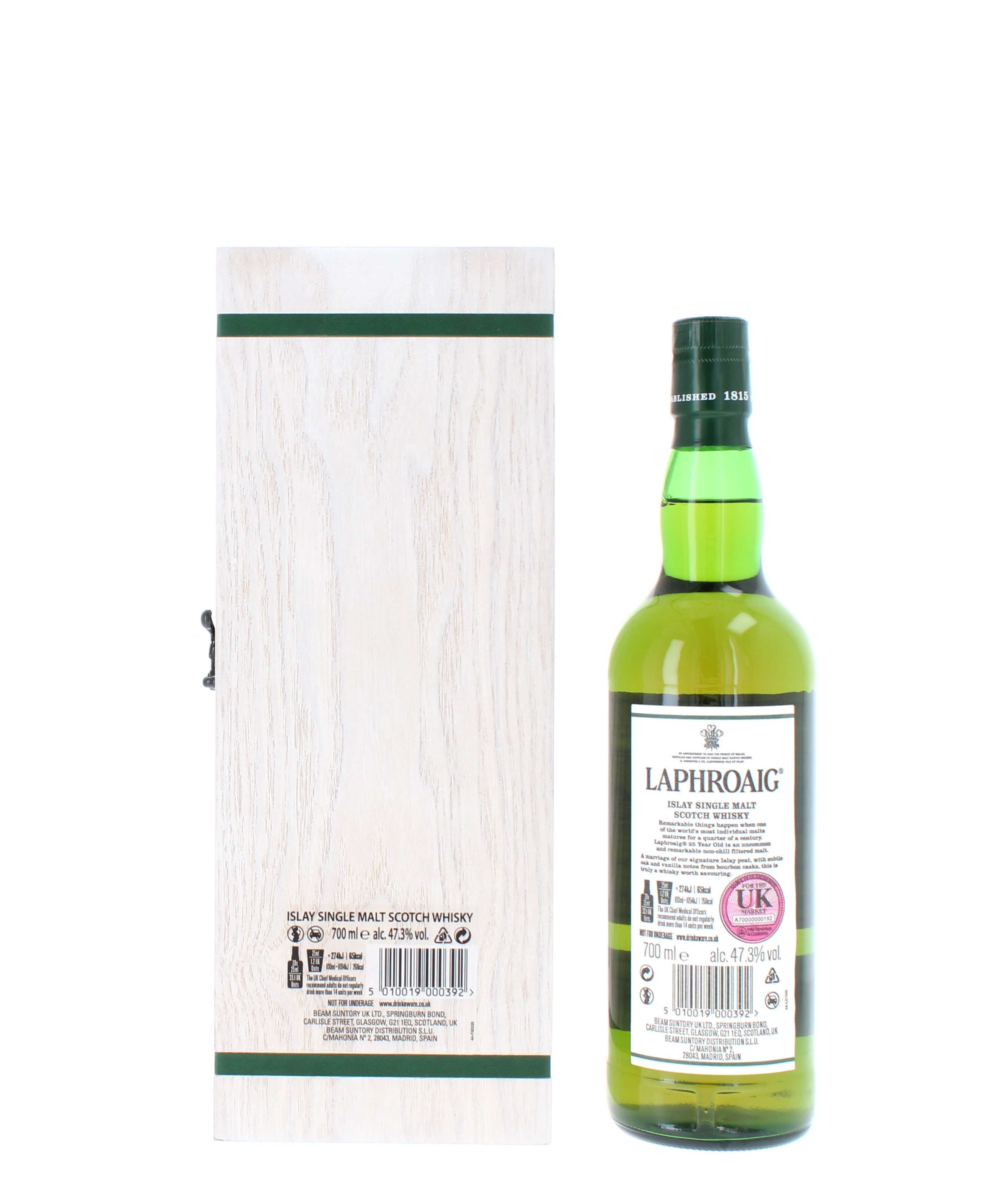 Laphroaig 25 Year Old Cask Strength (2023 Release) - 70cl 47.3