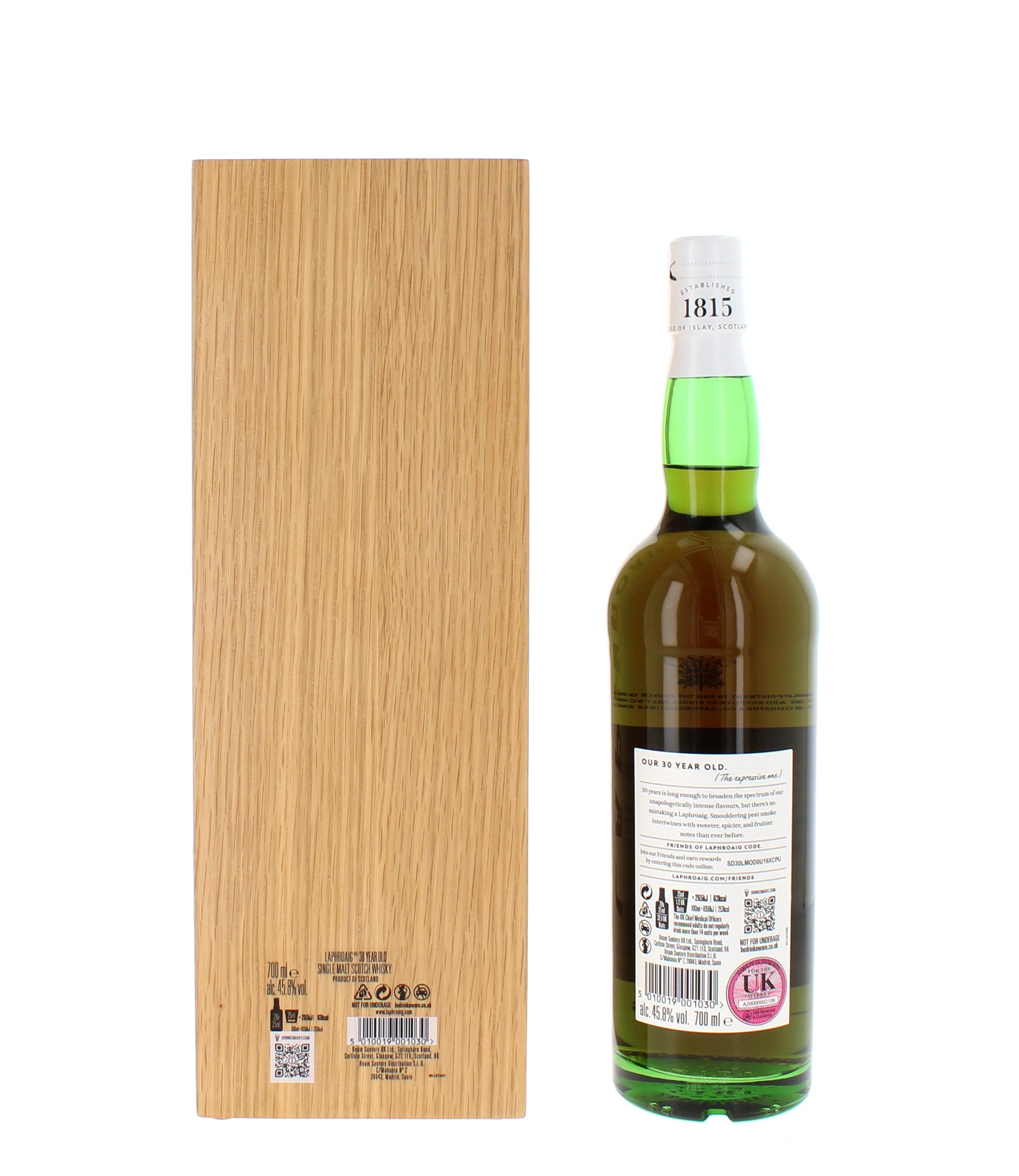 Laphroaig 30 Year Old 2024 Release Islay Single Malt - 70cl 45.8%
